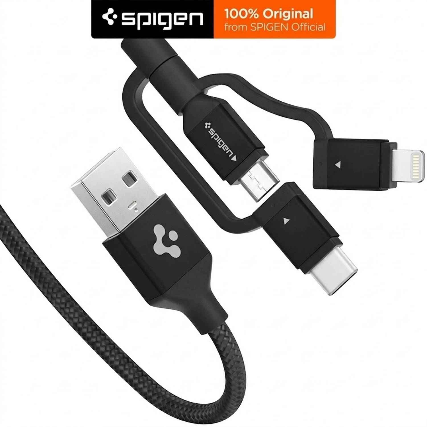 Spigen 3-in-1 Cable 3 A 1.5 m Nylon Braided 000CB22774