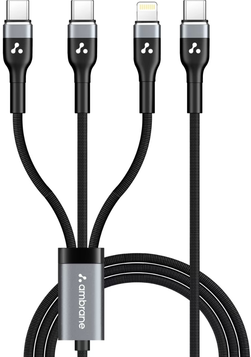 Image of Ambrane 3-in-1 Cable 1.2 m Trio-12