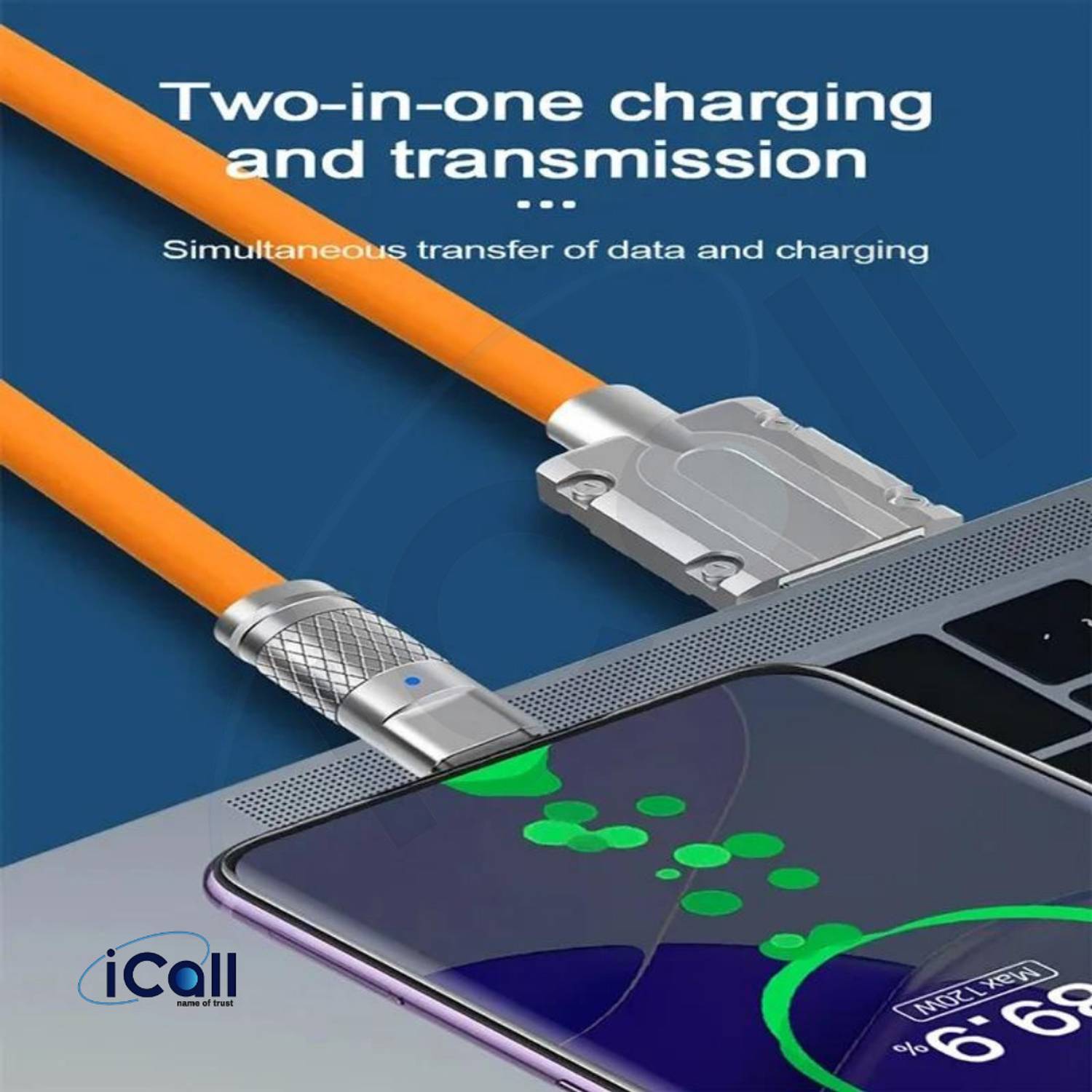 icall 3-in-1 1.2m USB 2.4A Charging Cable - Image 4