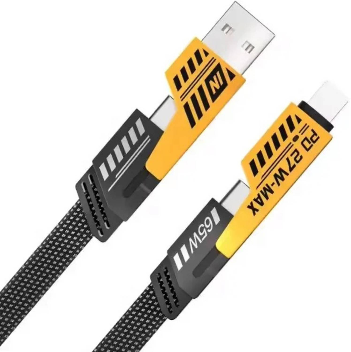 Chaebol 3-in-1 Cable 1.2 m 4-in-1 Cable 1.2 m 4 in 1 USB Charging Cable, Support 120W Fast Charge Cord with TYPE C/Lightn-ing/Micro-USB Chubby cable Heavy Duty Silicone USB Charging Cable for iPhone/iPad/Tablets/Samsung Galaxy