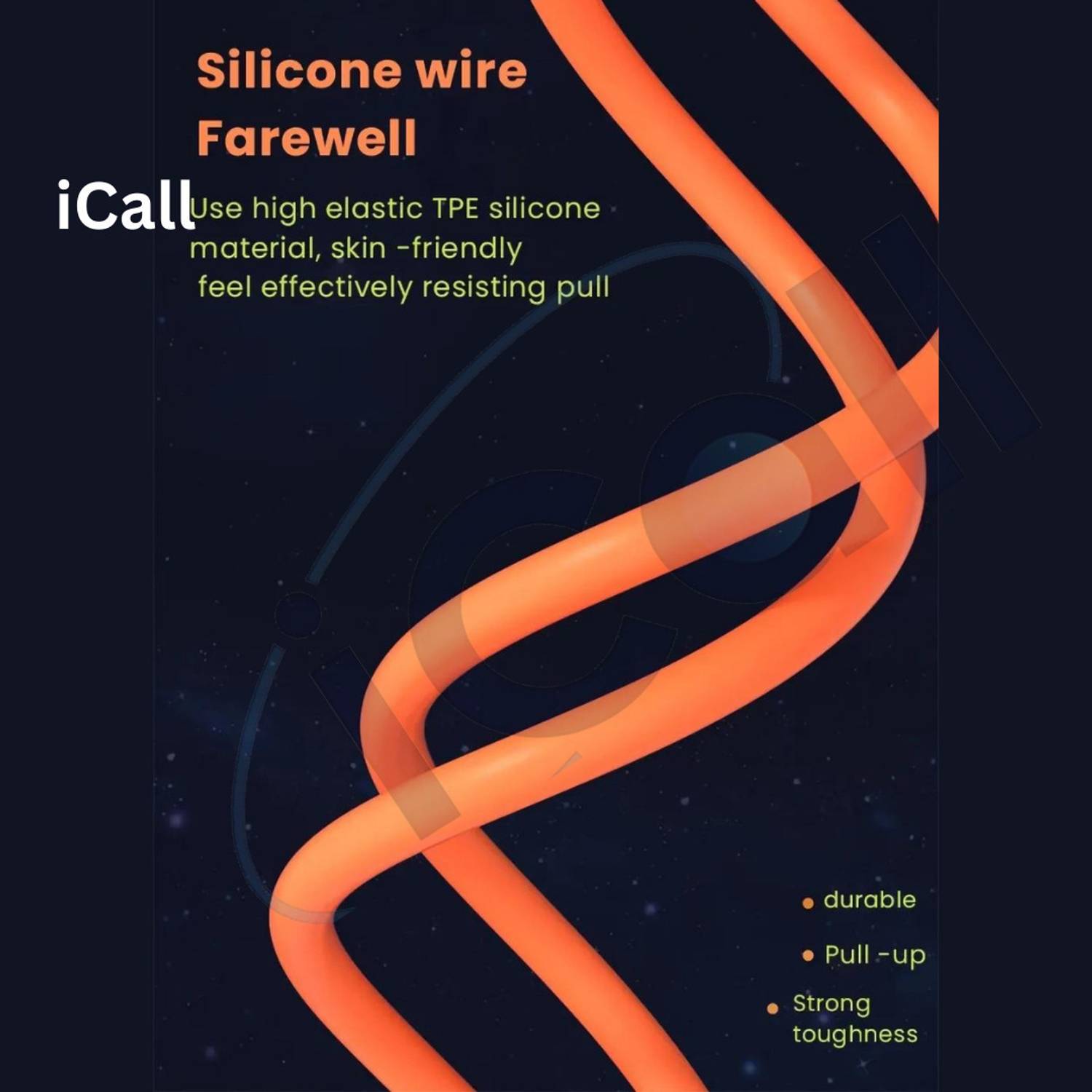 icall 3-in-1 1.2m USB 2.4A Charging Cable - Image 3
