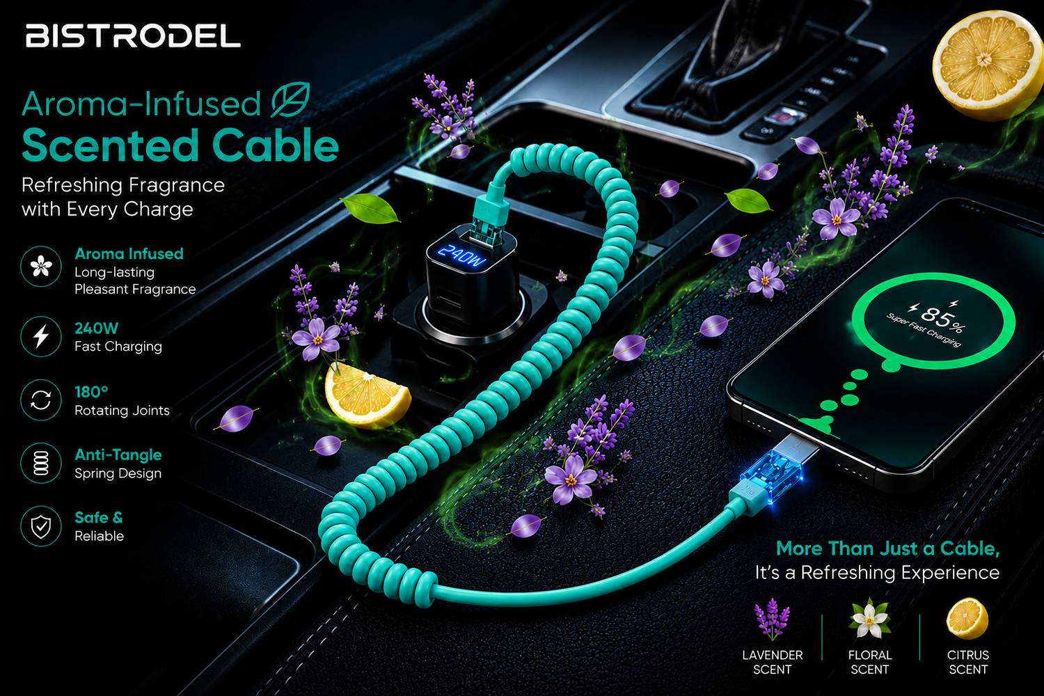 Bistrodel 4-in-1 2m 240W Fast Charging Cable - Image 5