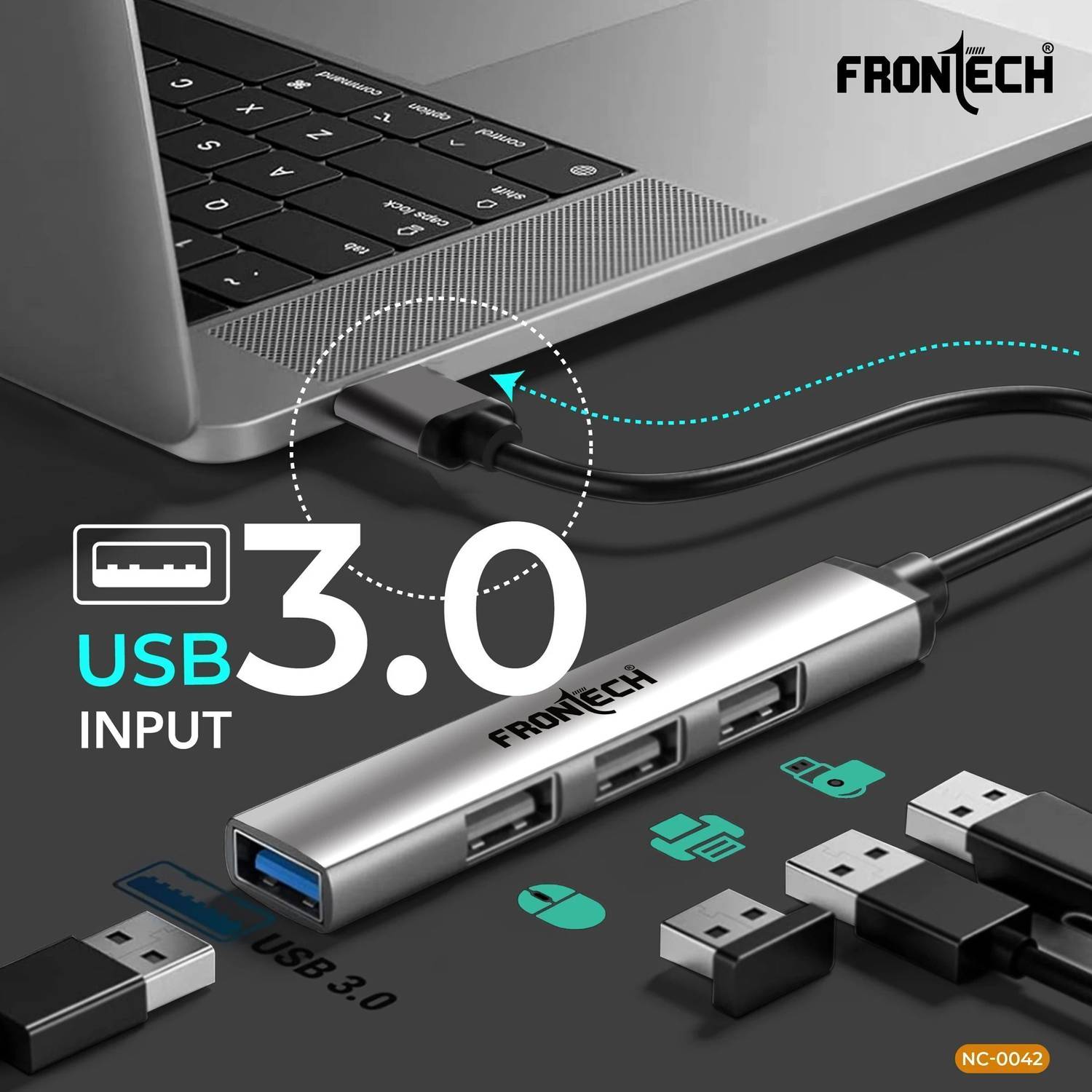Frontech 4-in-1 Cable 1.5m - Image 4