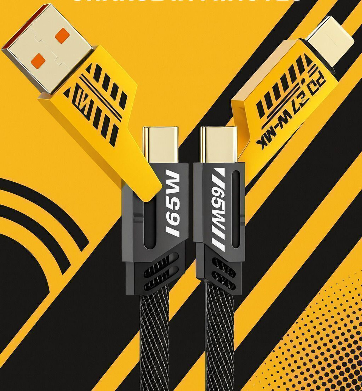 Image of RUHISH Type C 8 A 1 m original Type C 8 A 1 m Braided Nylon 4 in 1 65W Fast Charging Cable Compatible for- & Android with MFI Certified (1 Meter) (Compatible with Apple & Android phones, Type C to C , Usb to Lightning, C to Lightning data cable, White, One Cable)