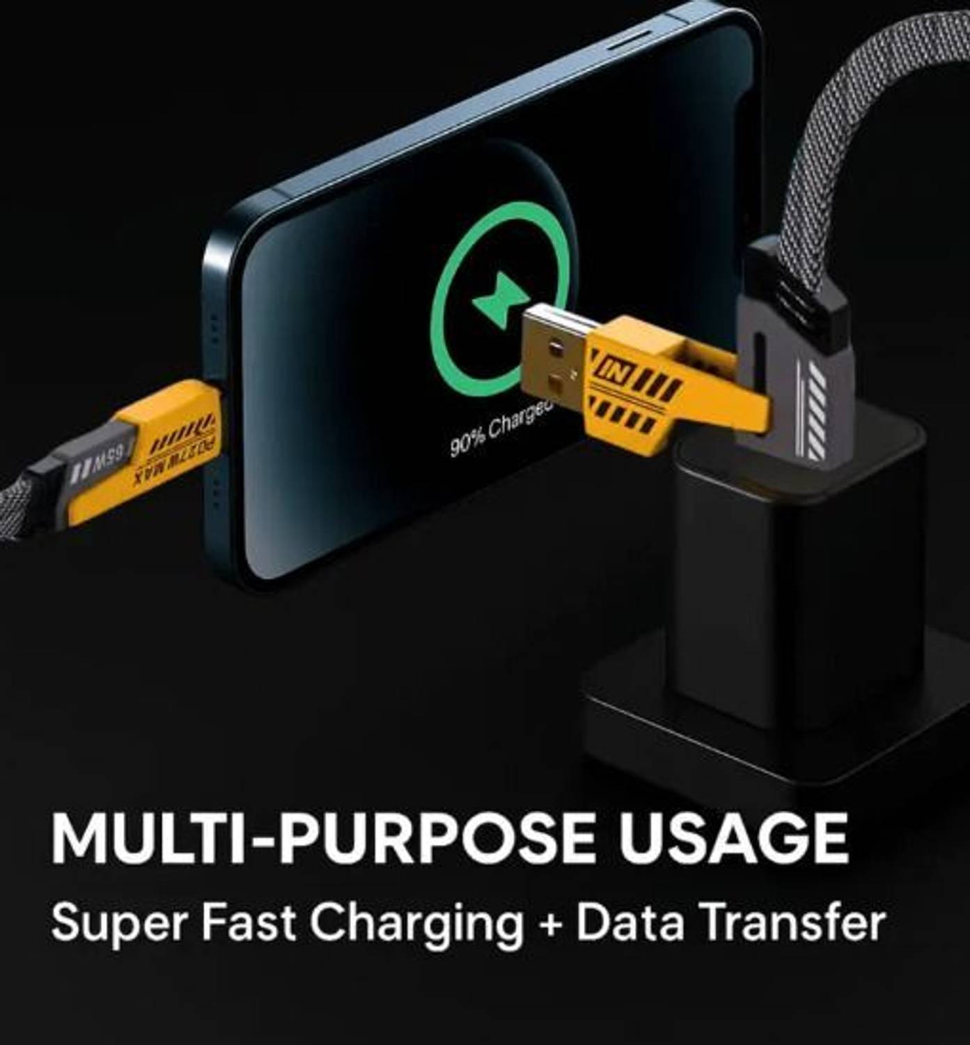 DataX 4-in-1 Cable 1m 65W Fast Charging - Image 4