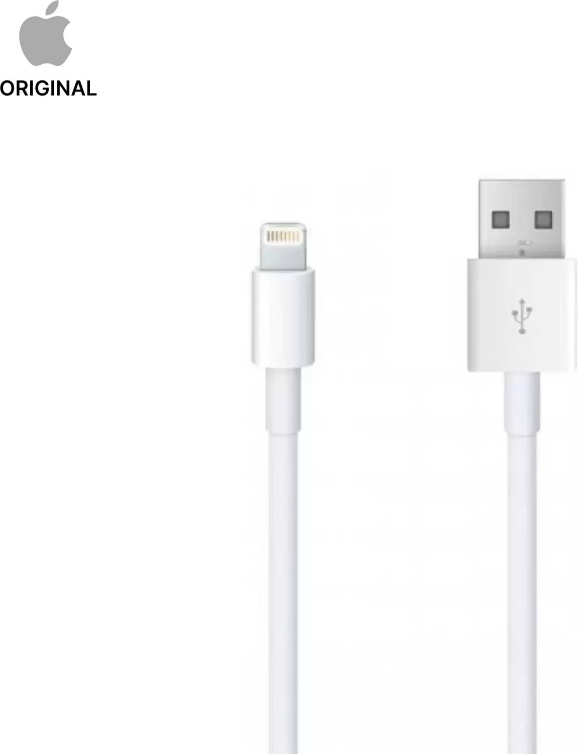 Apple Lightning Cable 2.4 A 1 m Aluminum Mylar Foil, Tinned Copper Braid MUQW3ZM/A