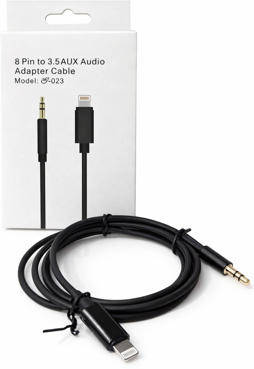 Auronix AUX Cable 1 m 8 Pin to 3.5mm AUX Audio Adapter Cable | Lightning to Headphone Jack | Compatible with iPhone