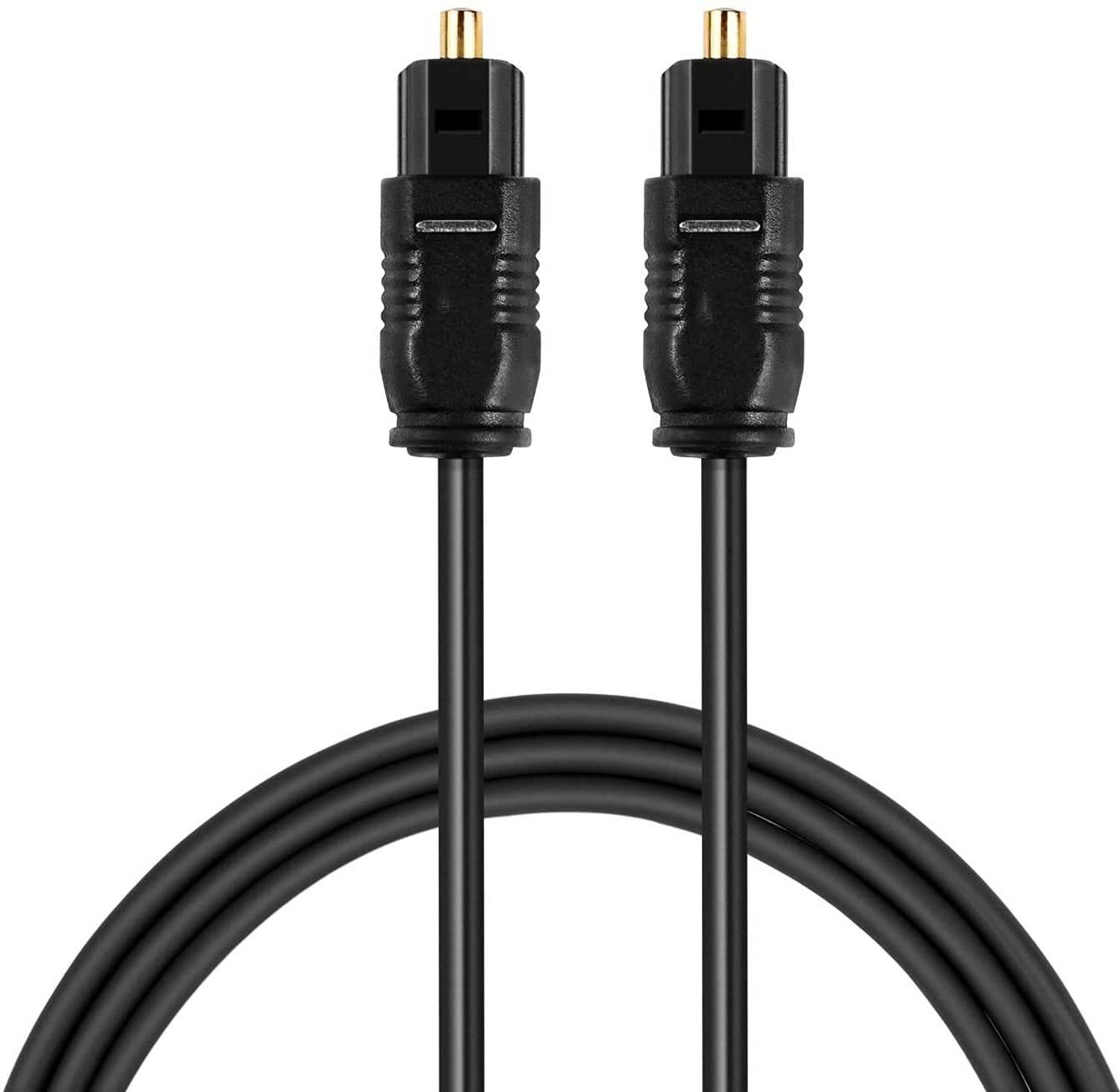 Tobo Fiber Optical Cable 10 m Metal Optical Audio Cable,Toslink Cable Fiber Optic Cord Compatible With Home Theater, Sound Bar, Tv, Ps4, Ps5, Xbox & More (10-Meter)-(TD-677OC)