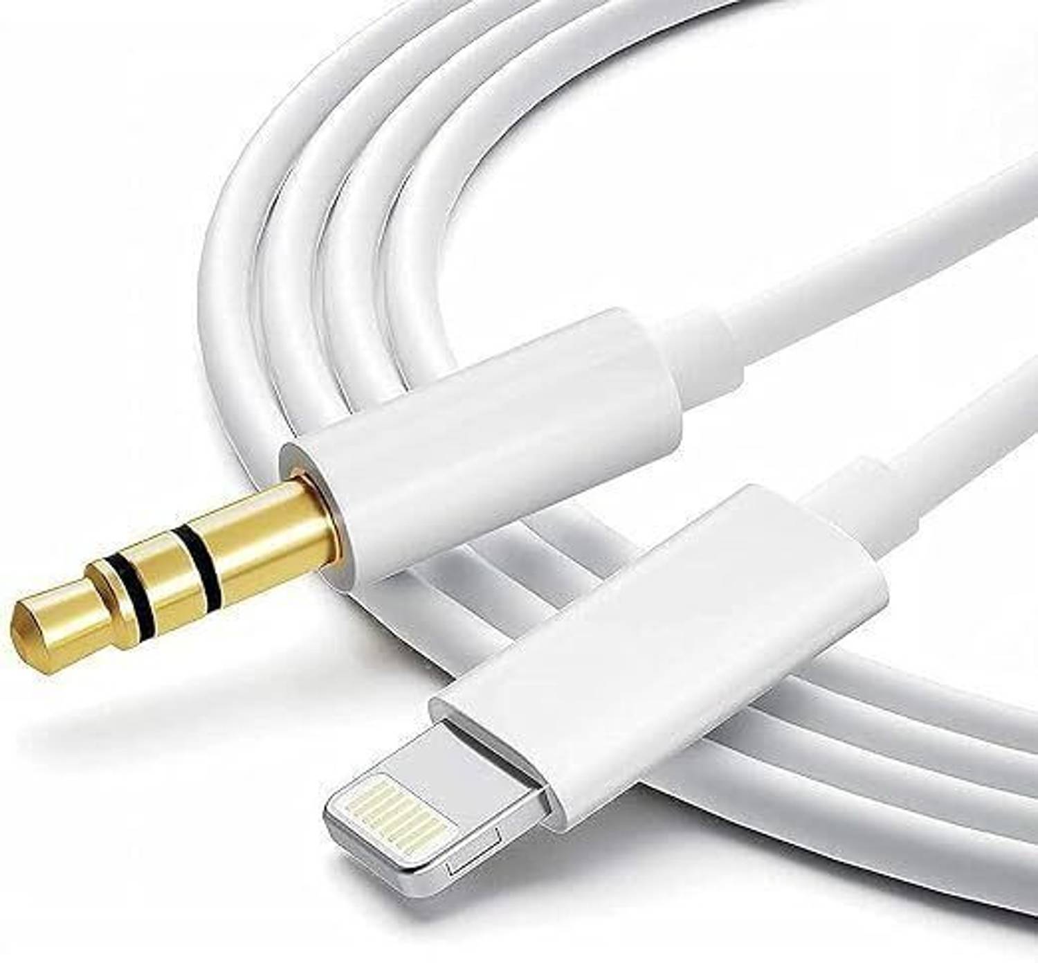 AMS AUX Cable 5 A 1 m AUX Cord Compatible with iPhone 3.3ft, Light-ning to 3.5mm Male Stereo Audio Cable for iPhone 11/12/13 Series iPad/iPod/Speaker/Headphone