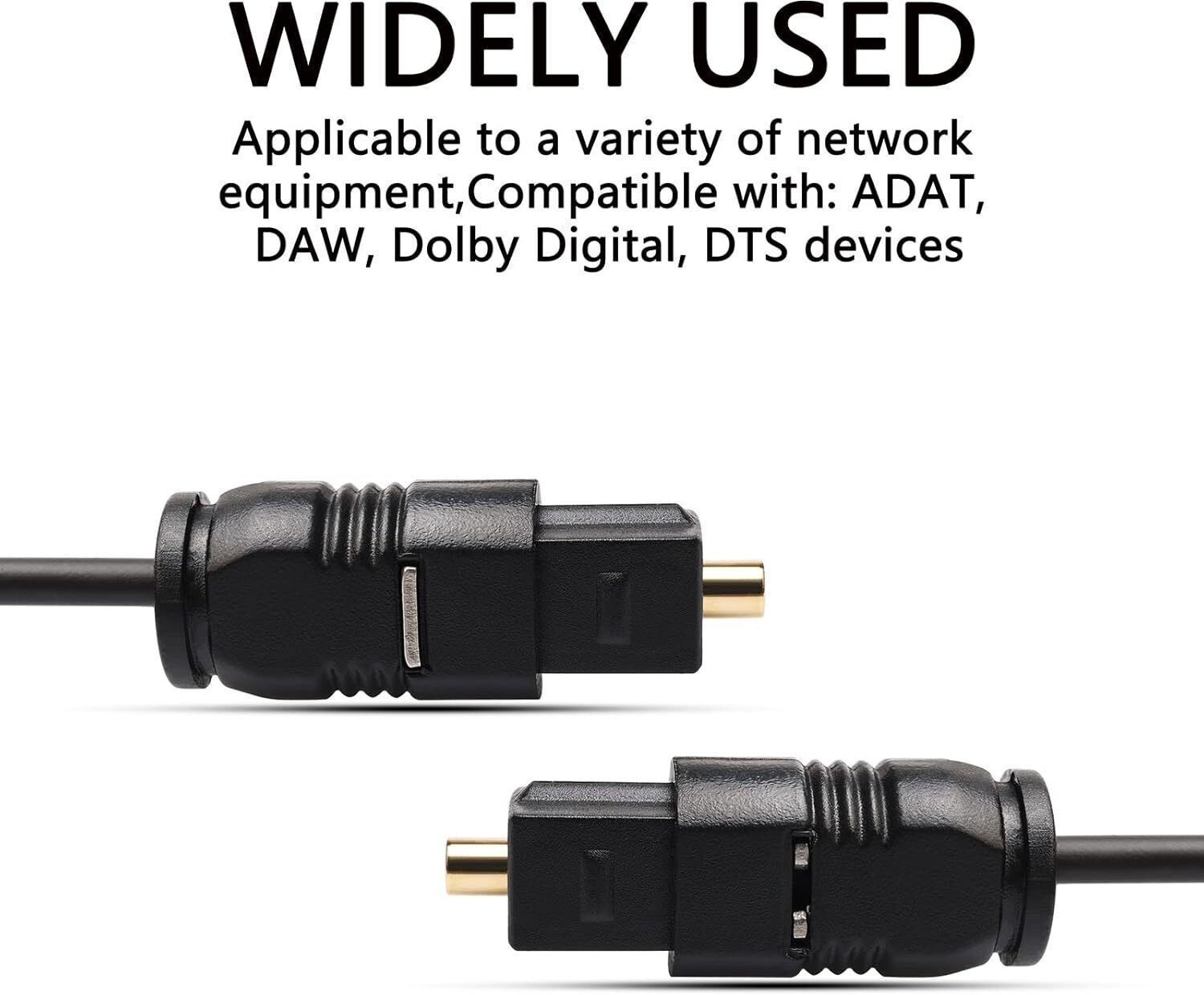 Image of Tobo Digital Coax Audio Cable 1 m Digital Optical Audio Toslink Cable, SPDIF Digital Audio Wire TD-673OC