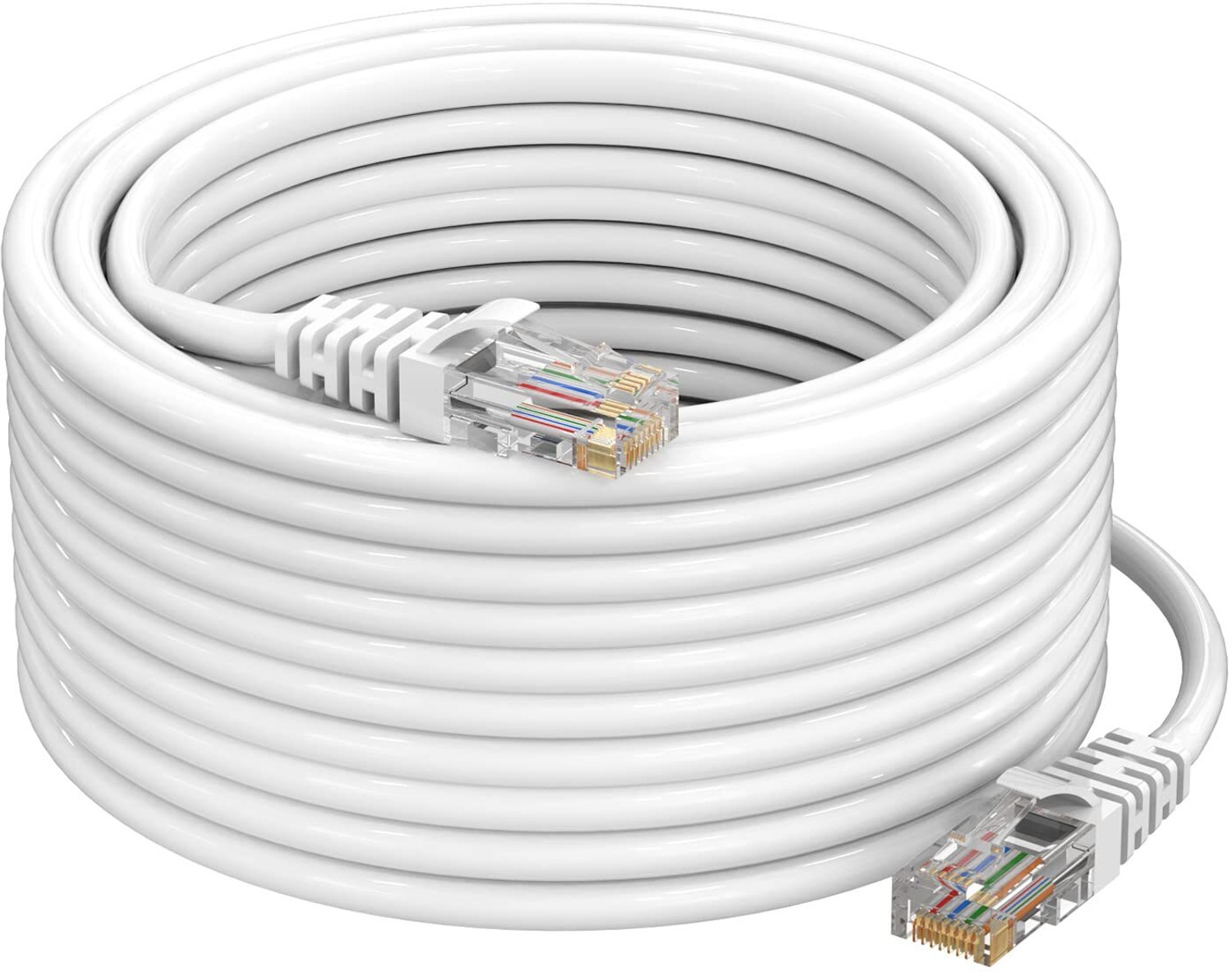 Image of sounce LAN Cable 15 m Ethernet Cable High Speed 550MHZ / 10 Gigabit Speed UTP LAN Cable Network Cable Internet Cable RJ45 Cable LAN Wire, Patch Computer Cord Gigabit Category 6 Wires for Modem Router