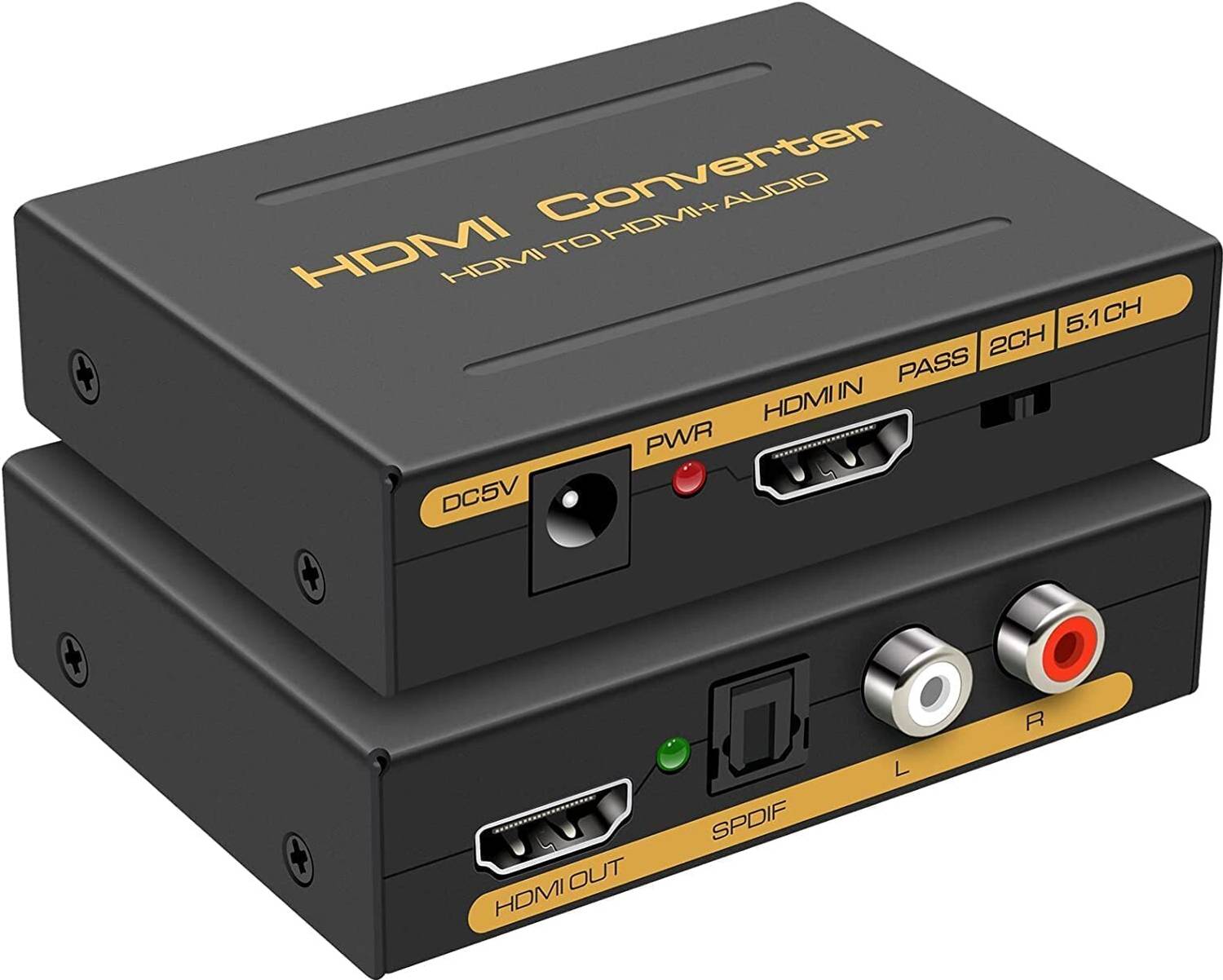 VOOCME 4K x 2K HDMI Audio Extractor and Video Converter - SPDIF/O