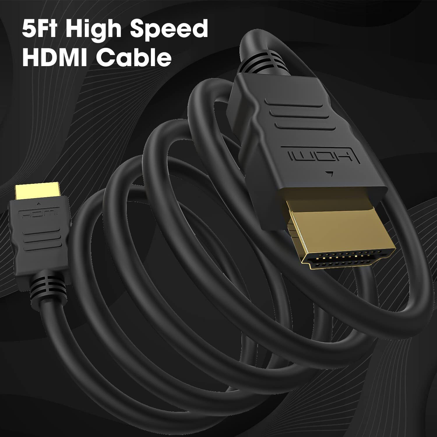 Image of sounce HDMI Cable 3 m HDMI Cable 4K High-Speed HDMI Cord 18Gbps with Ethernet Support 4K 60Hz