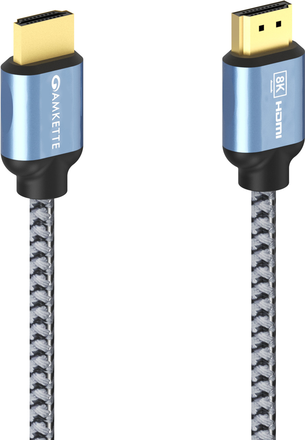 Image of AMKETTE HDMI Cable 3 m Ultra High Speed, 8K@60Hz, 4K@120Hz, 48Gbps, Certified with QR Code, eARC, HDR, VRR Support, Gold-Plated Connectors, Braided