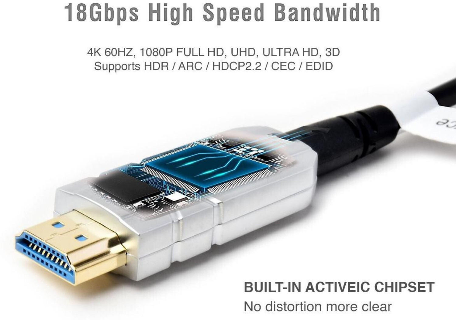 Image of BlueRigger HDMI Cable 45.7 m AOC-HDMI-CL3-BL