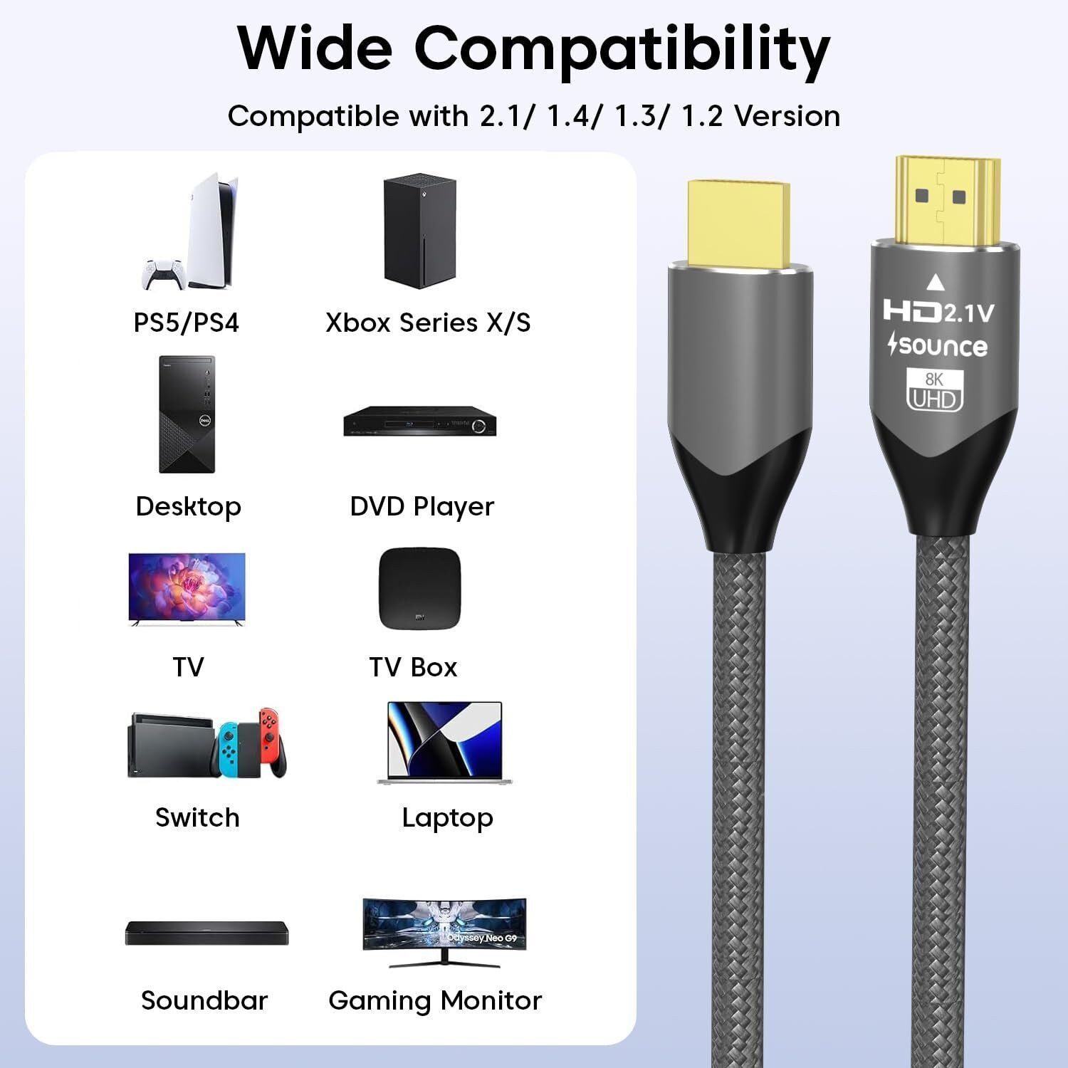 Image of sounce HDMI Cable 1 m 3.3ft