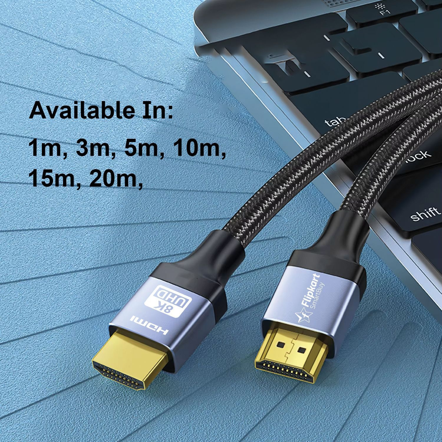 Image of Flipkart SmartBuy HDMI Cable 5 m PVC FK-8K60Hz-HD5M