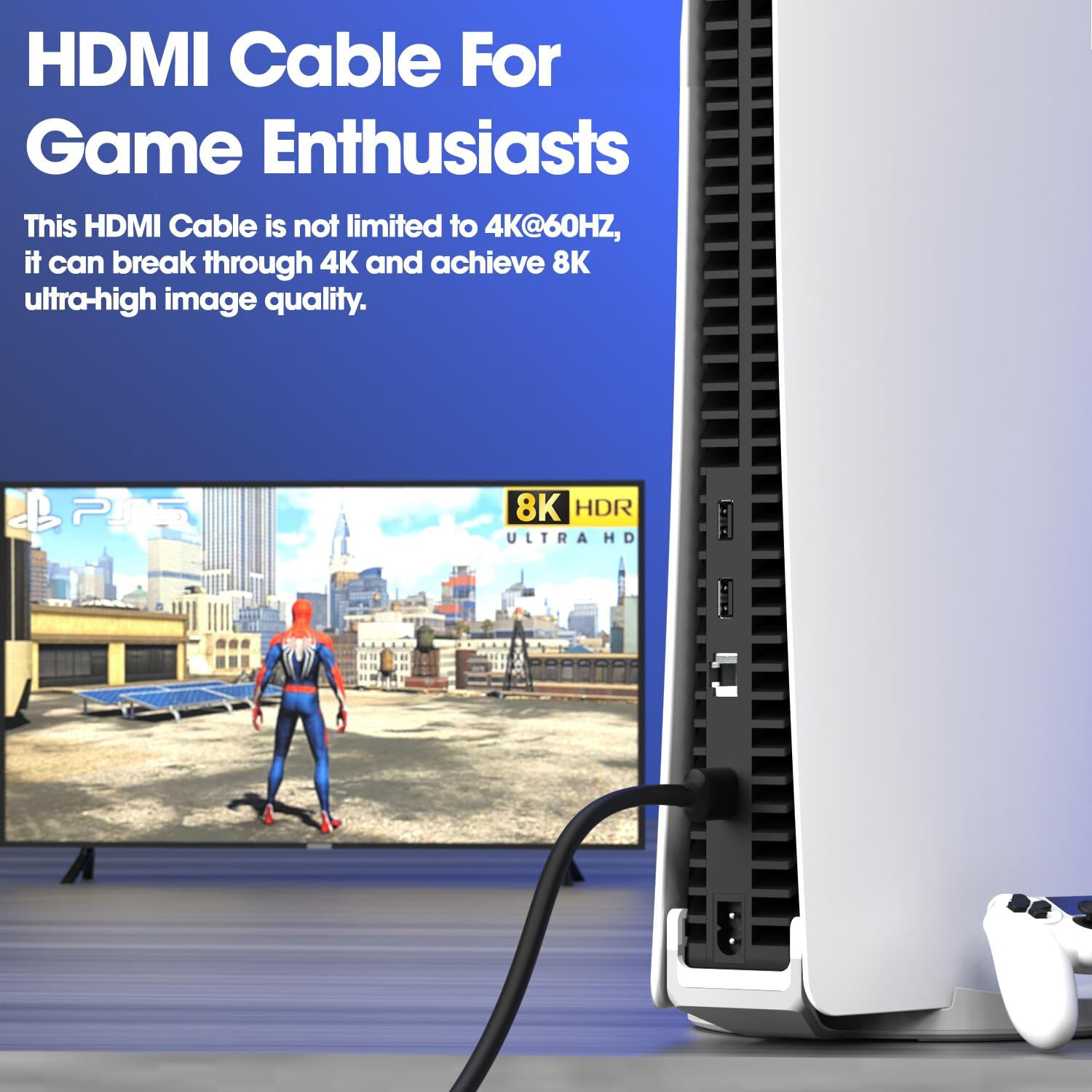 Image of sounce HDMI Cable 3 m 48Gbps HDMI 2.1, Ultra High Speed Braided HDMI Cord