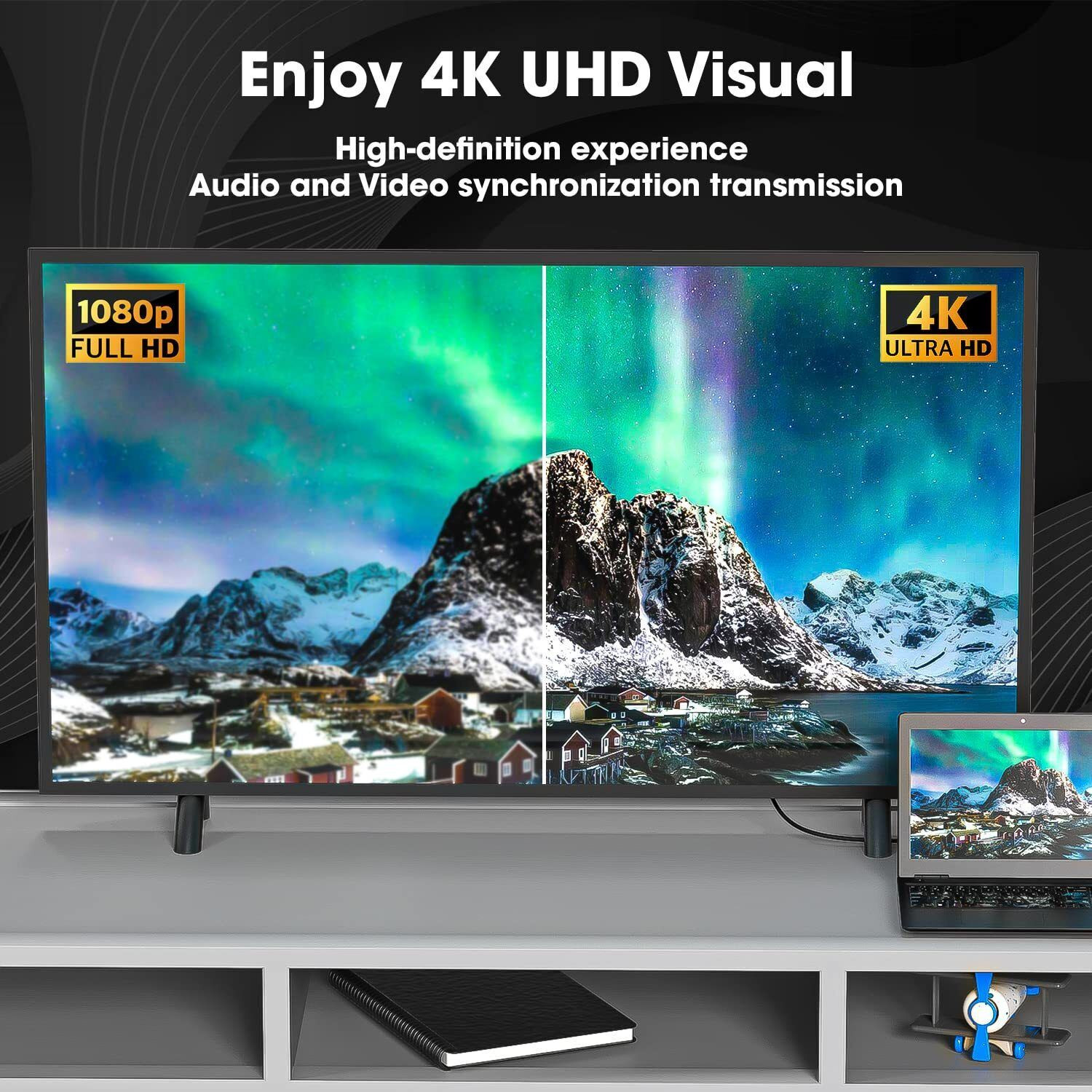 Image of sounce HDMI Cable 3 m HDMI Cable 4K High-Speed HDMI Cord 18Gbps with Ethernet Support 4K 60Hz