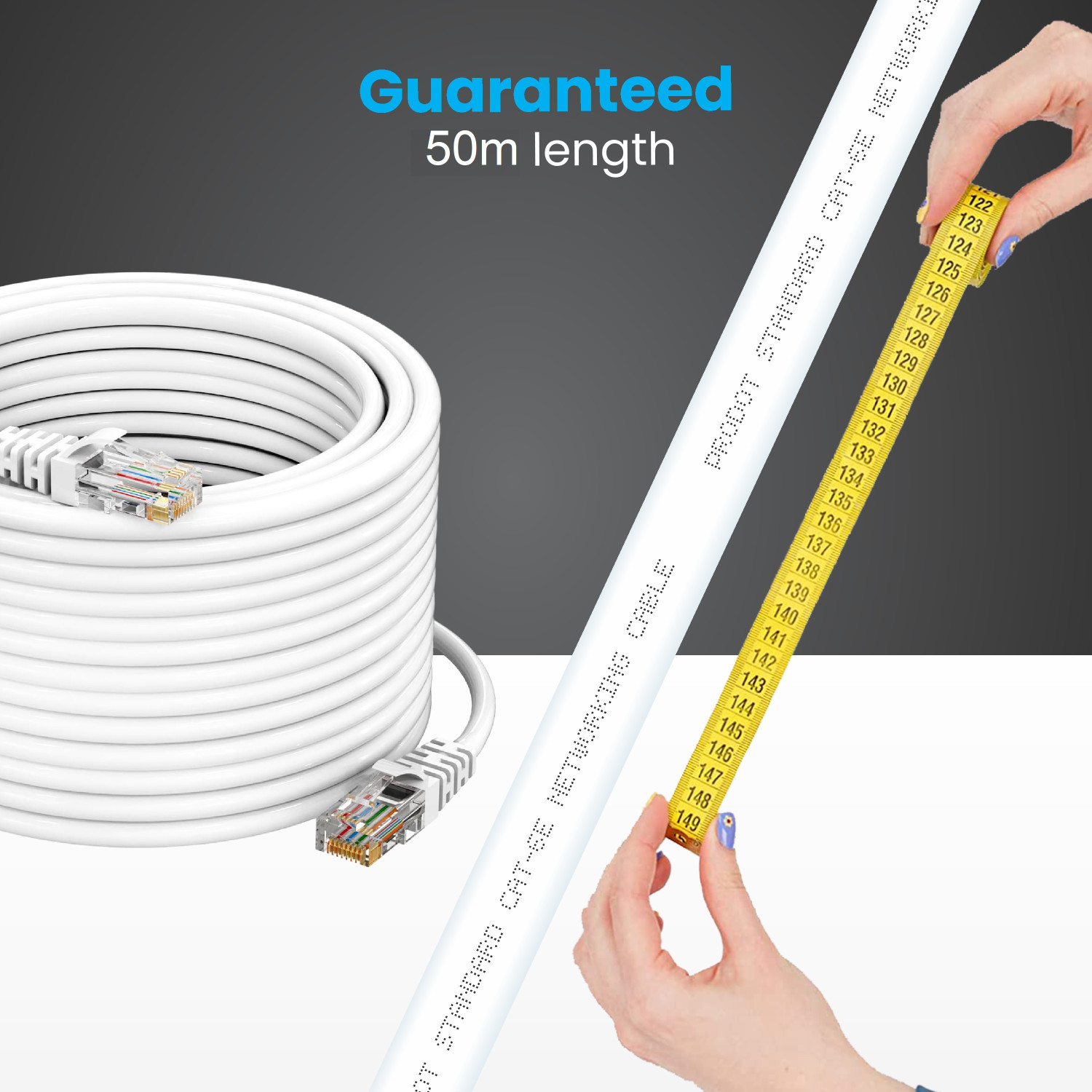 Image of PRODOT LAN Cable 10 m CCA CAT6 /Cat 6 Ethernet Cable Network Cable Internet Cable RJ45 LAN Wire High Speed Patch Cable
