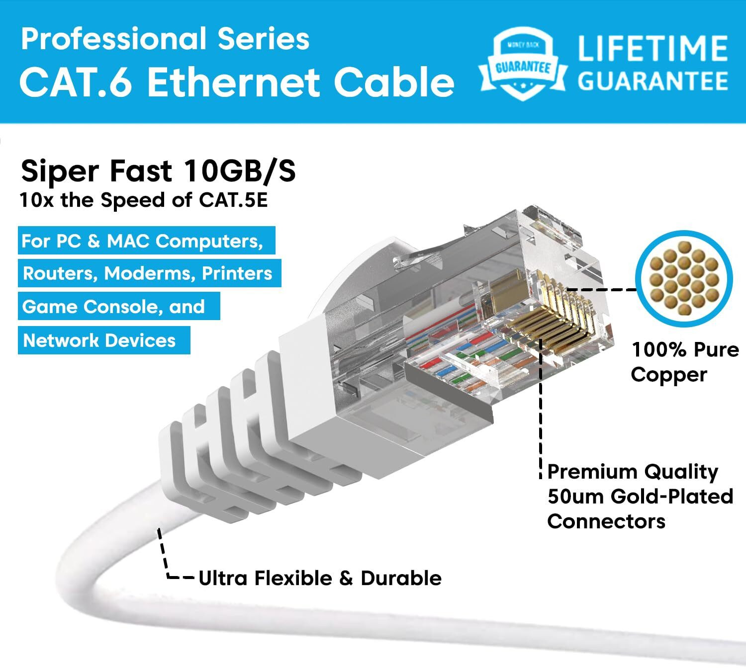 Image of sounce LAN Cable 100 m CAT 6 Ethernet