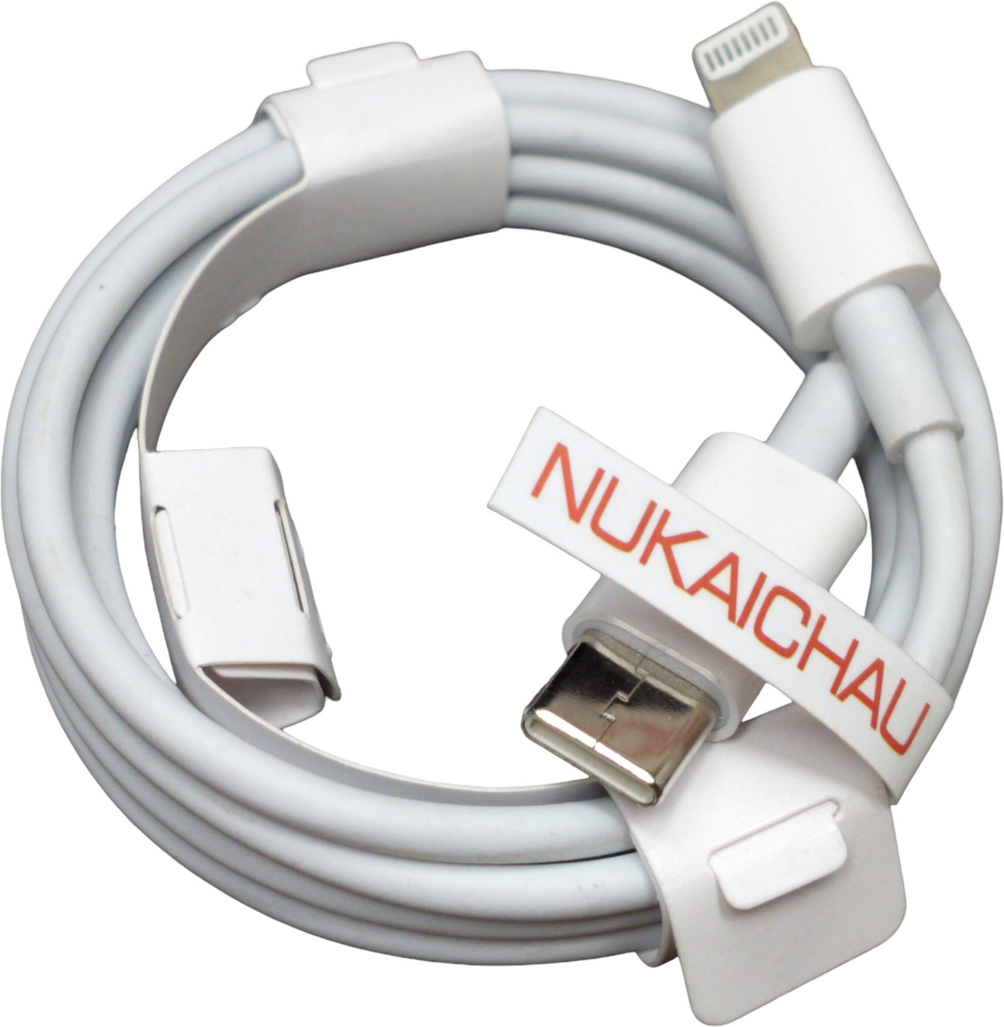 Image of NUKAICHAU Lightning Cable 3.6 A 0.78 m Copper Braiding Type-C to Lightning Charging Cable for iPhone