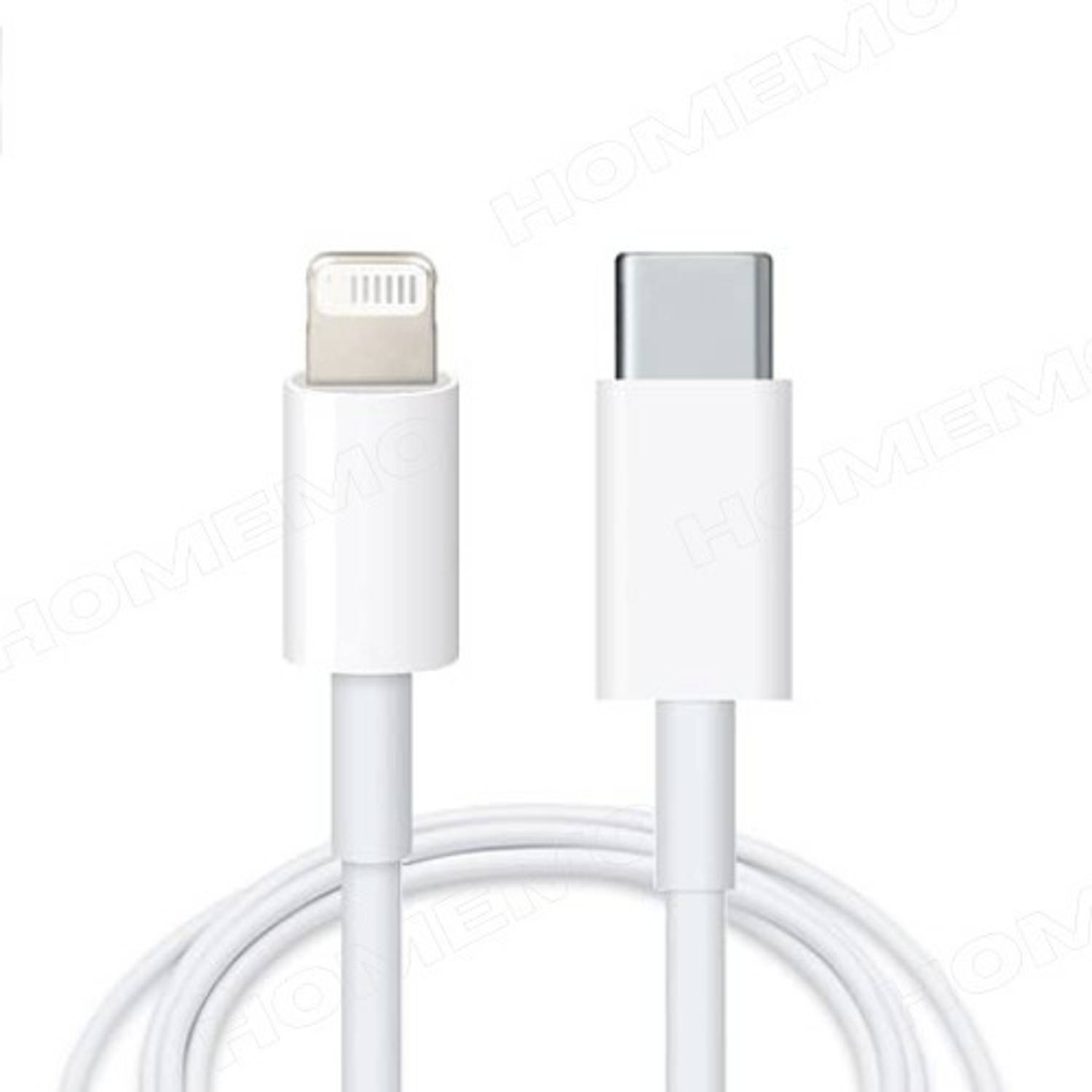 HOMEMO Lightning Cable 6 A 1 m USB Type C to Lightning Fast Mobile Charging Cable Compatible