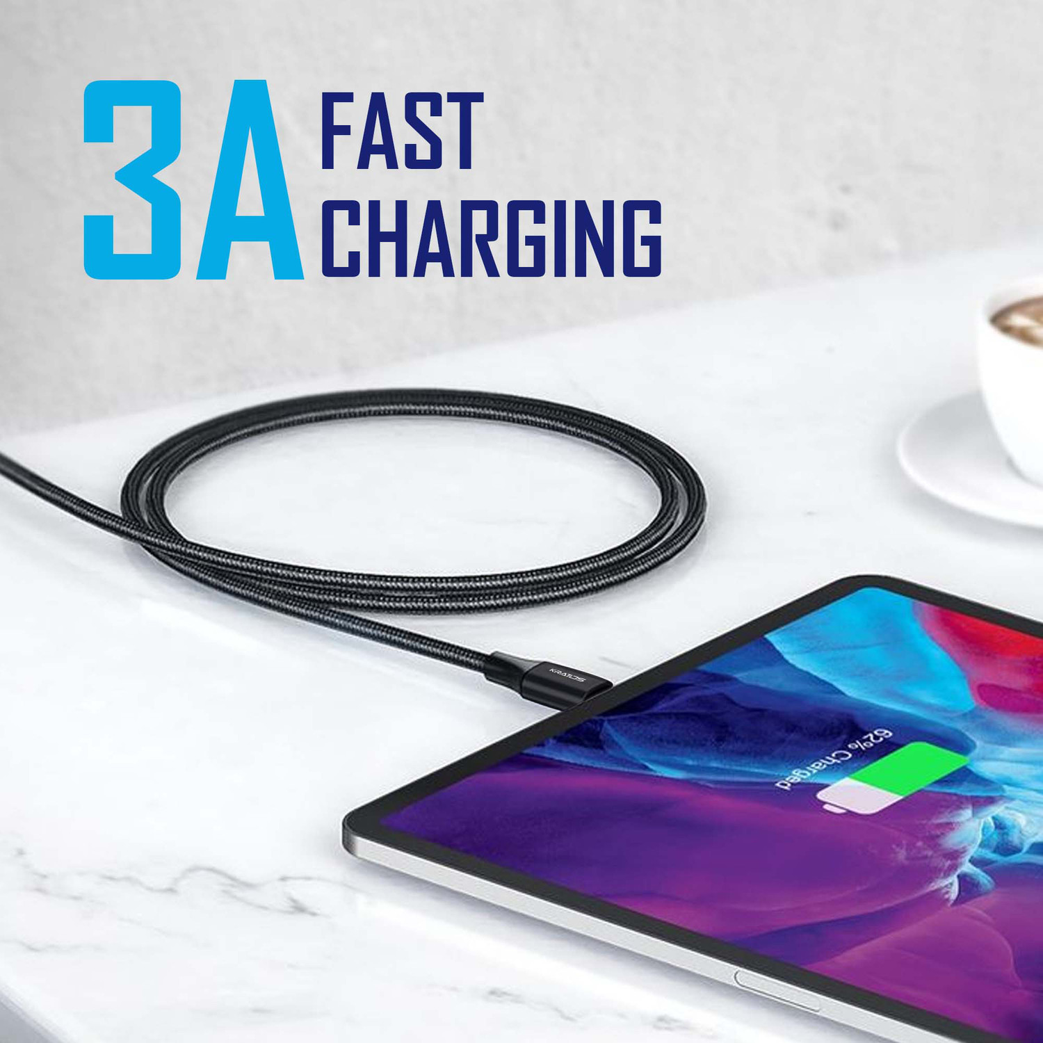 Image of Kratos Type C 1 m Type-C to Type-C Fast Charging Cable