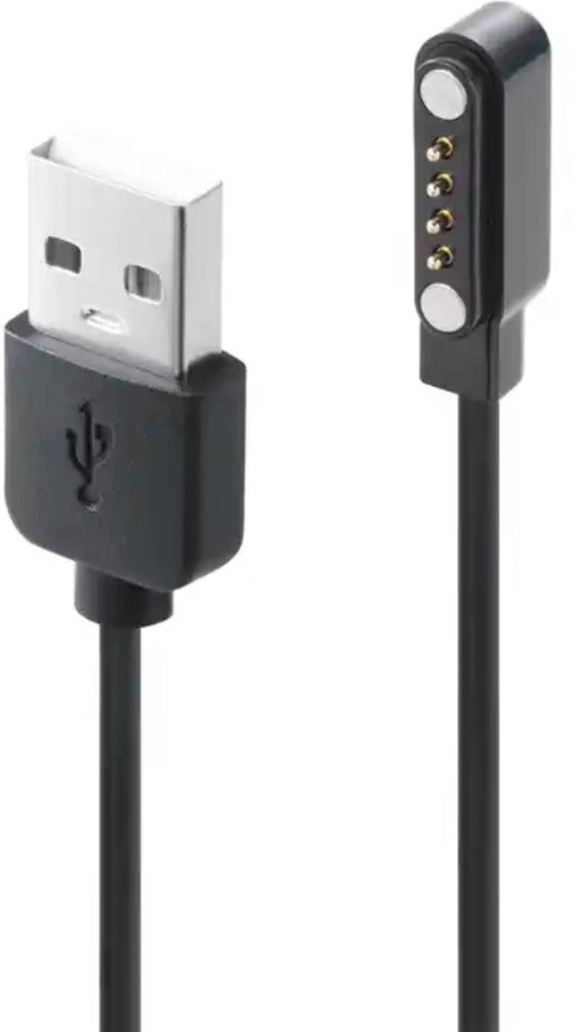 EYNK Magnetic Charging Cable 0.3 m 4 pin USB charger POGO pin cable for Wonder smartwatch
