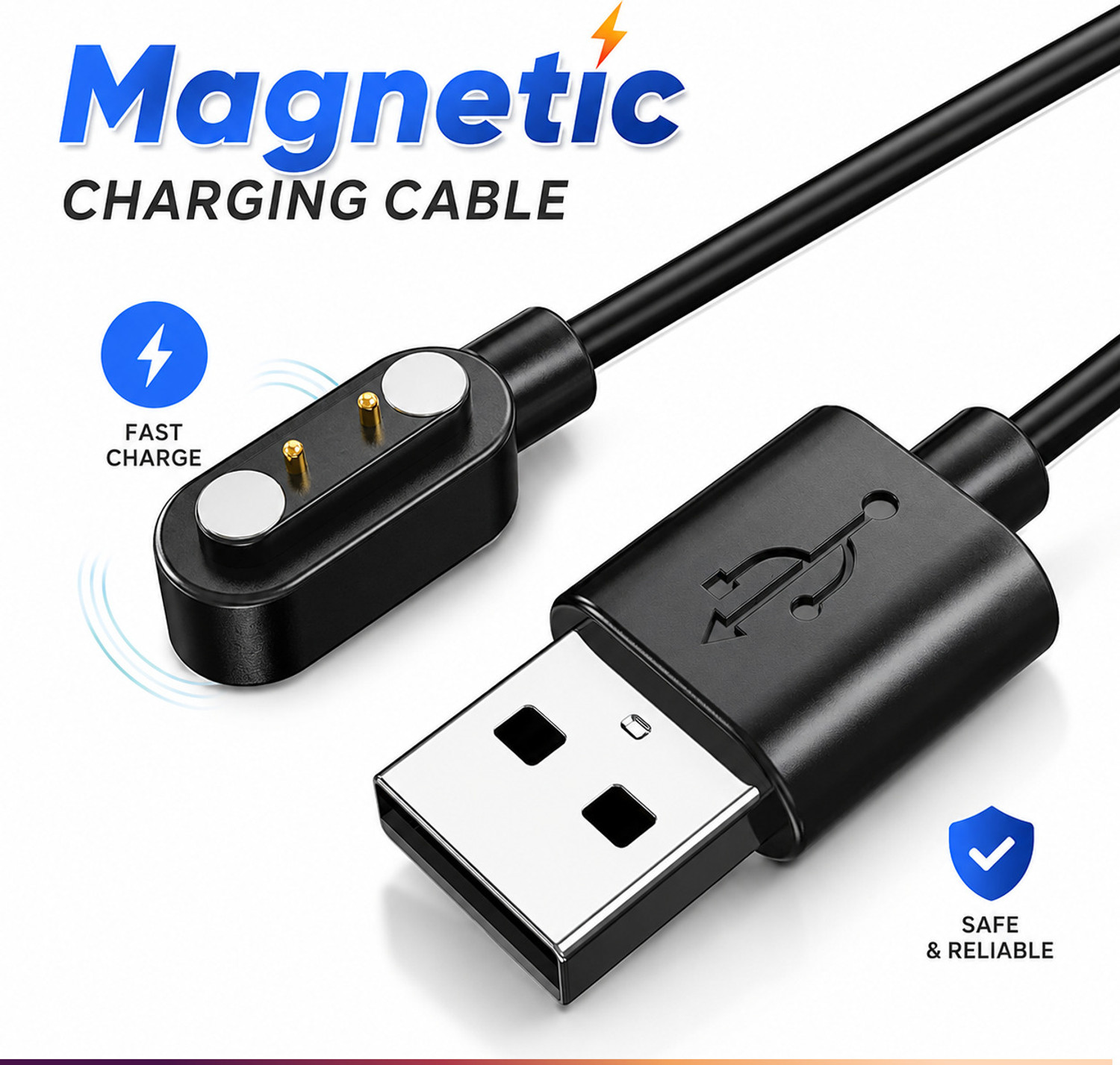 Image of PazerPro Magnetic Charging Cable 0.6 m Fastrack FS1 Pro 38086PP02 Smartwatch