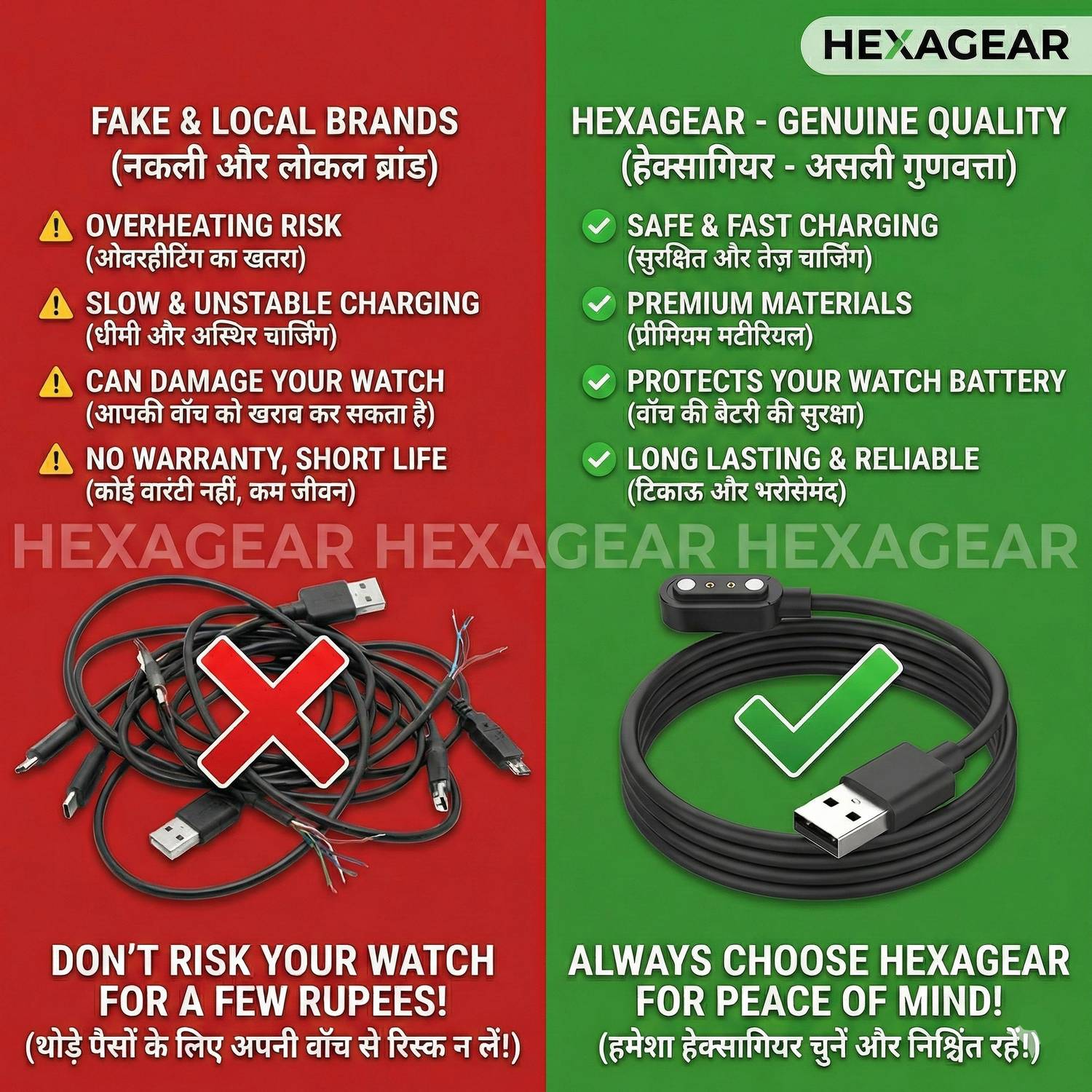 HexaGear Magnetic Charging Cable 0.25m for Lunar Connect - Image 4