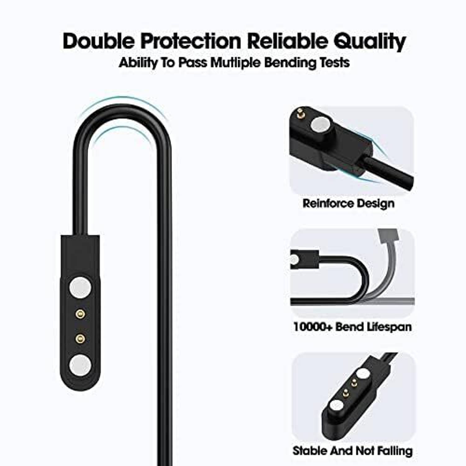 EYNK Magnetic Charging Cable 0.6m 2 Pin USB - Image 3
