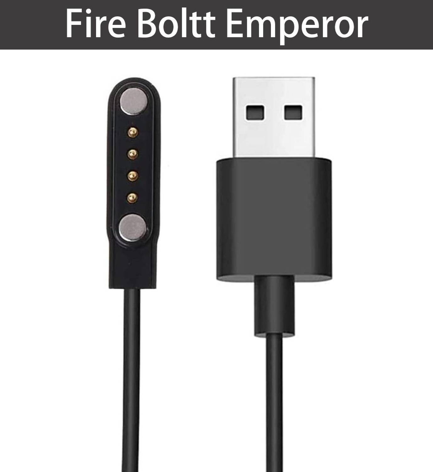 HexaGear Magnetic Charging Cable 2 A 0.4 m NA Fire-Boltt Emperor AMOLED Smart Watch Charging Cable