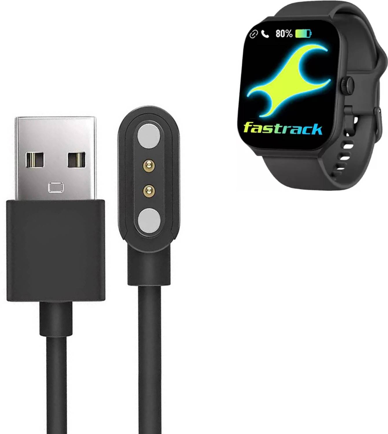 EYNK Magnetic Charging Cable 0.6m 2 Pin USB - Image 2