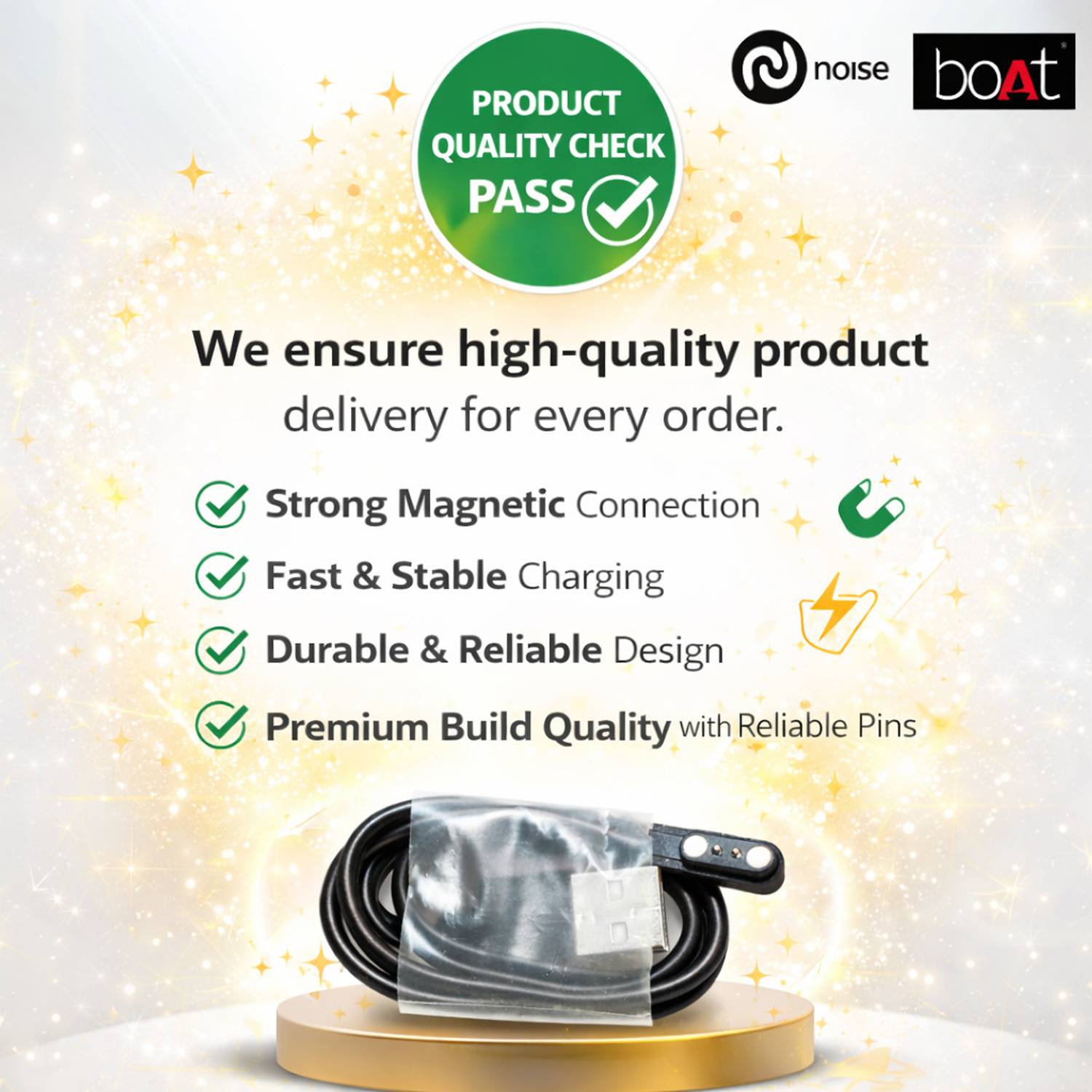 HYCOT Magnetic Smartwatch Charging Cable 0.5m - Image 2