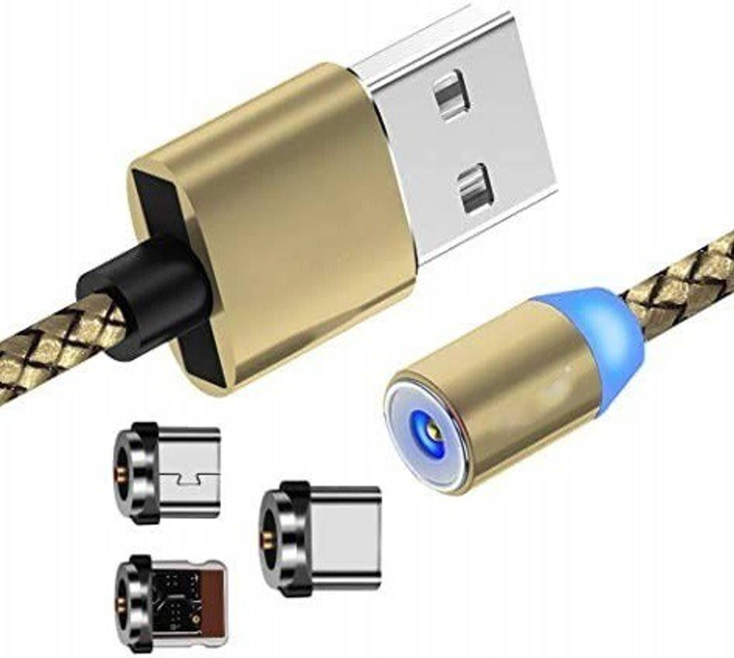 BSVR Magnetic Charging Cable 1.2m 3 IN 1 - Image 1