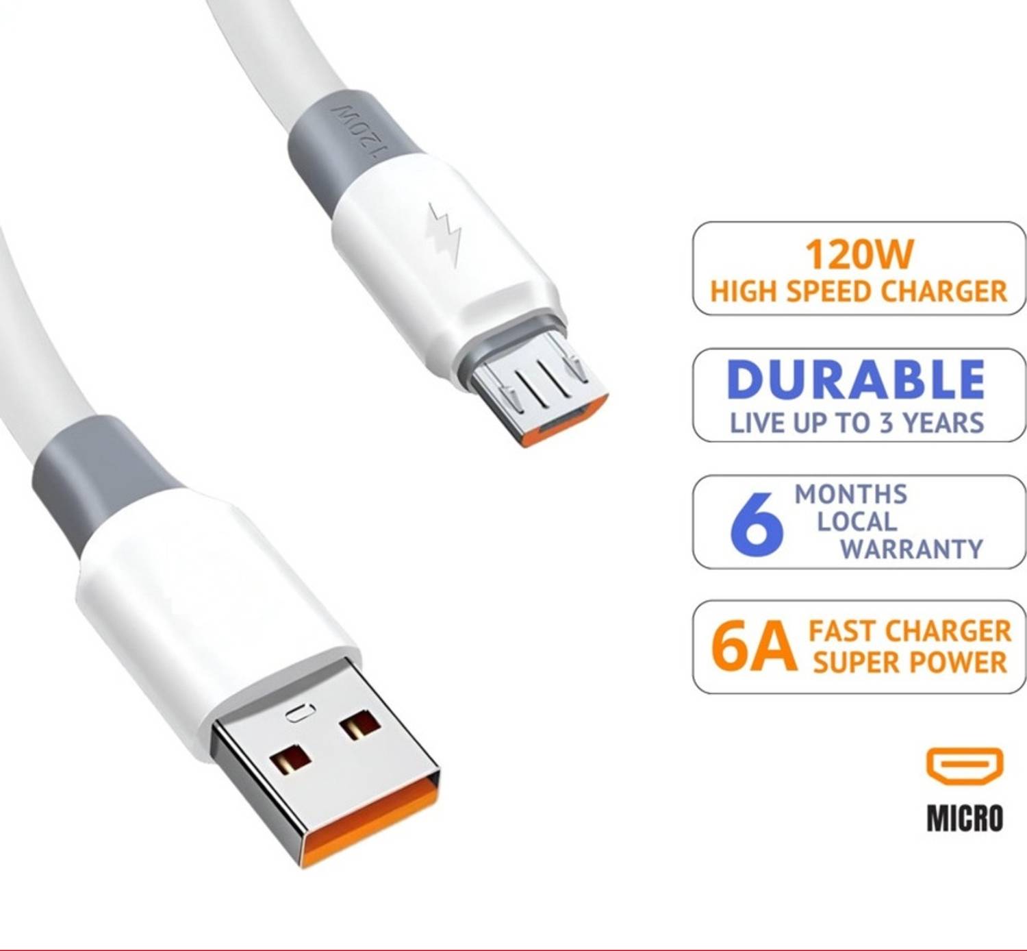 Mjtrust Micro USB Cable 1 m 2.4A Super fast Micro USB Cable Fast Transmission Android Data Cable for charger cable_2