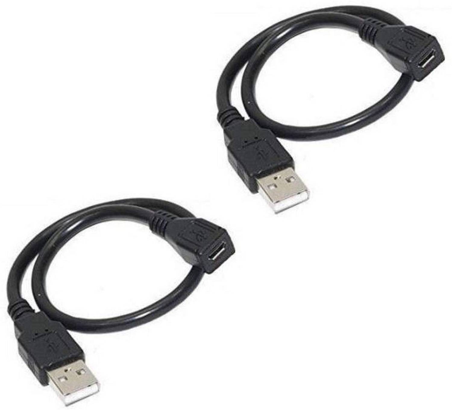 BIGGEAR Micro USB Cable 0.2 m 2Pcs Micro USB OTG Adapter Cable for Morpho 1300 E2, E2