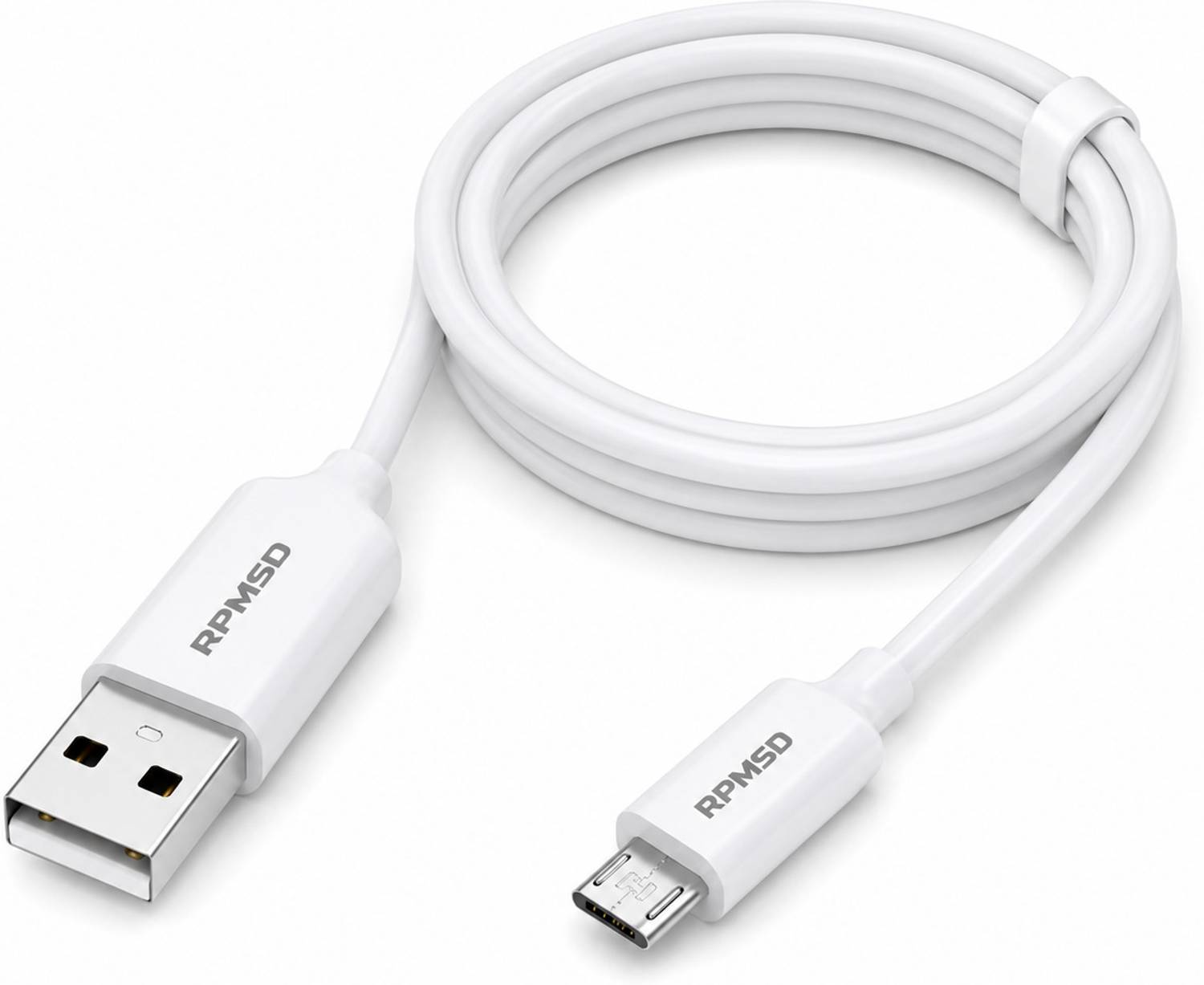 RPMSD Micro USB Cable 2.4 A 1 m Copper Braiding, Aluminum Foil CC-14 Heavy Duty Micro USB Cable 2.4A Fast Power Delivery Wire (1 Meter)