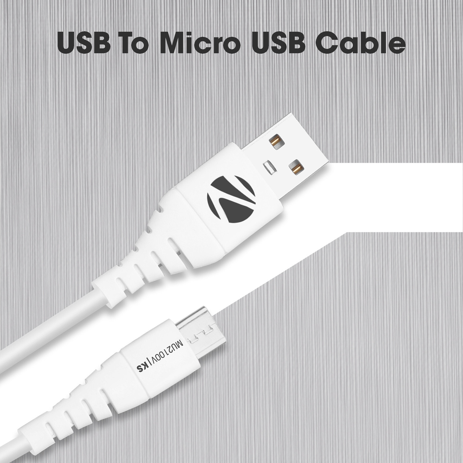 Image of ZEBRONICS Micro USB Cable 2.1 A 1 m Zeb MU2100V Data