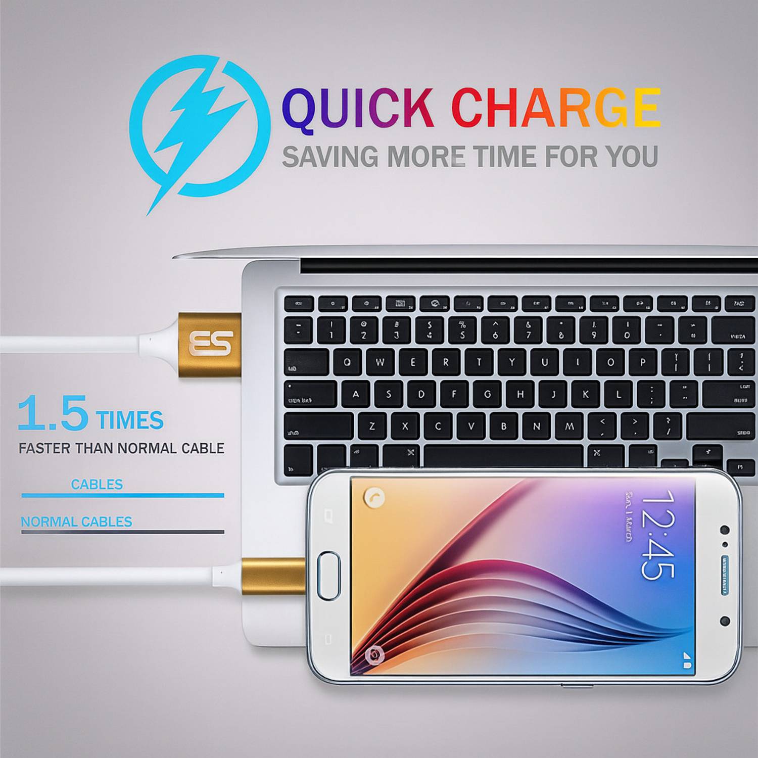 SB Micro USB Cable 2A 1.2m Gold - Image 3