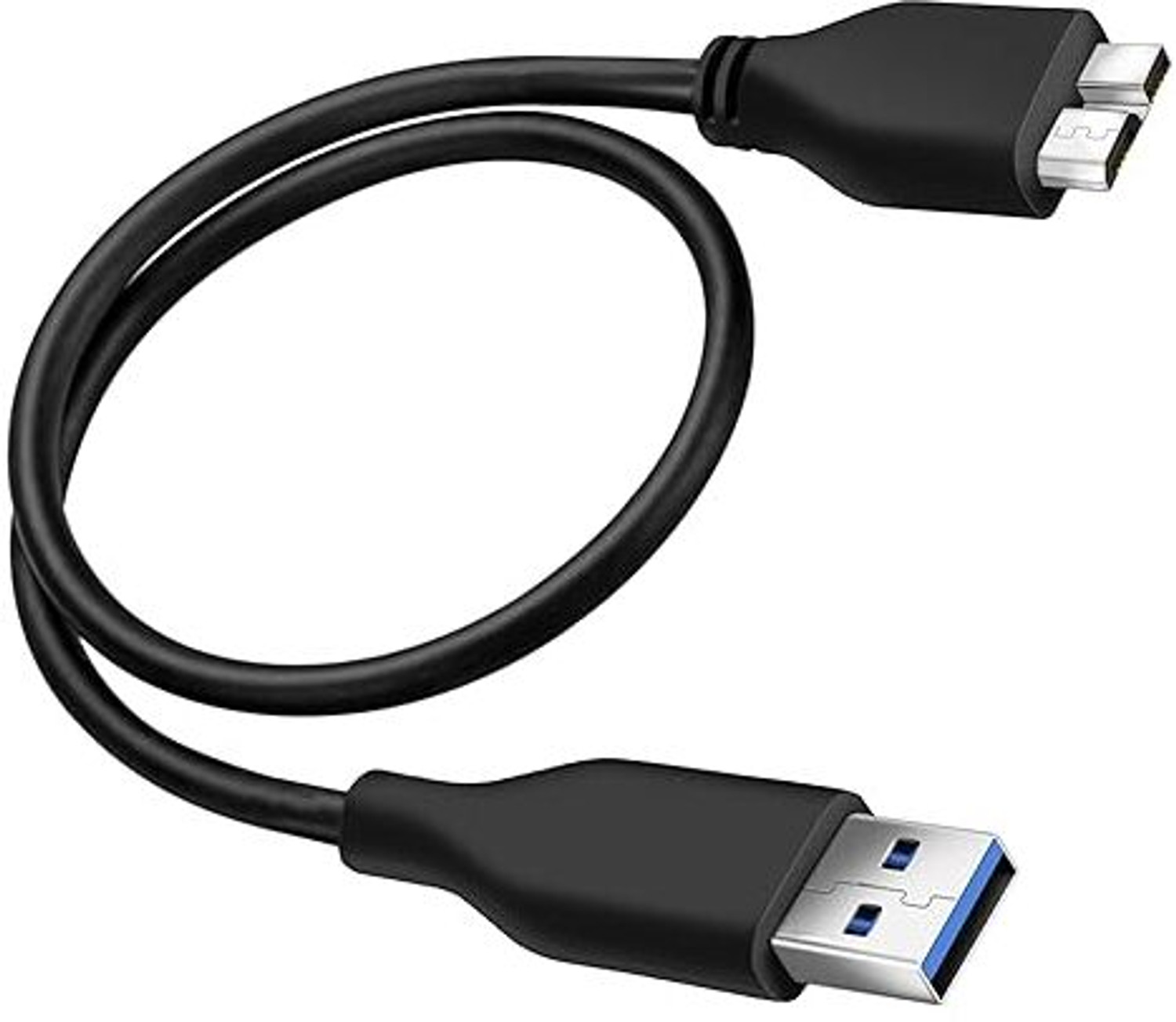 Image of ALRITO Micro USB Cable 0.3 m USB 3.0 Cable A to Micro B high Speed Upto 5 Gbps Data Transfer Cable for Portable External Hard Drive