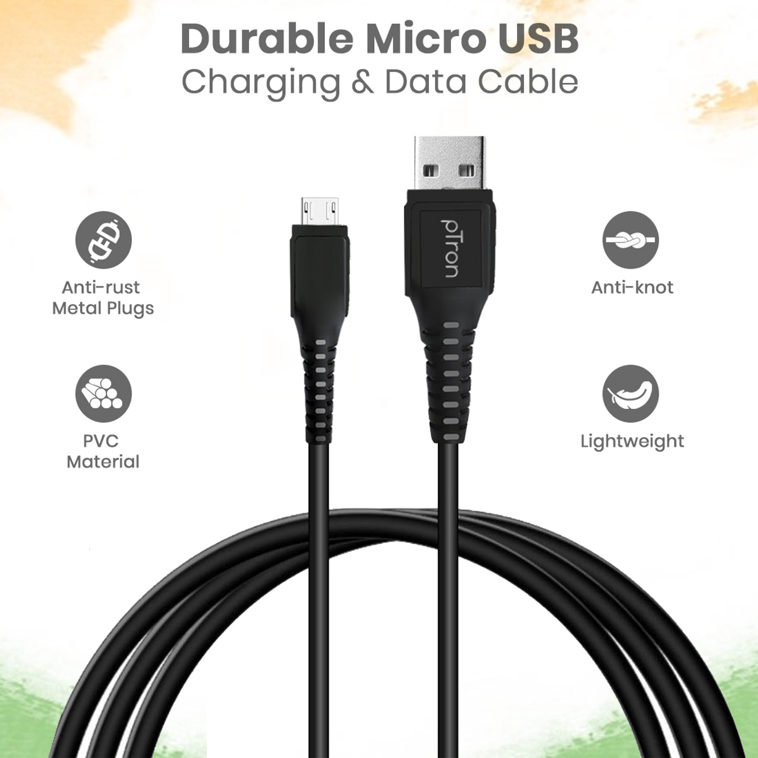 Image of PTron Micro USB Cable 1 m Solero M241