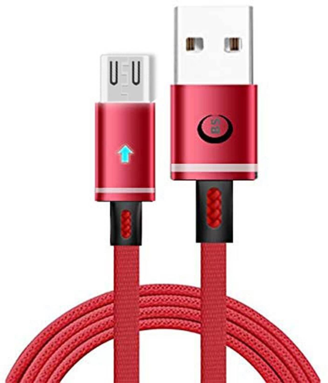 bs power Micro USB Cable 1.5 m EZ571-V8-Red
