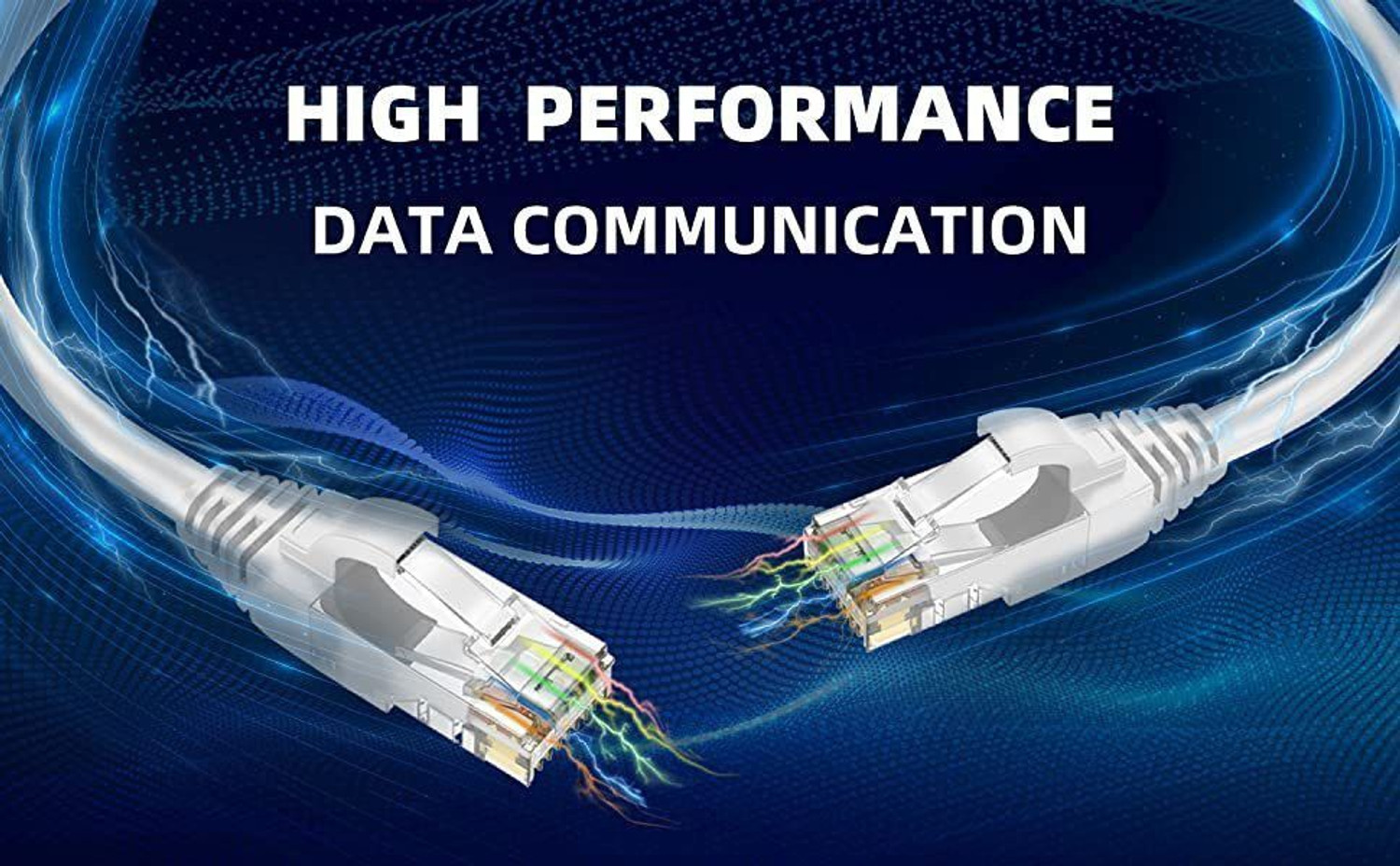 Image of Sadow Patch Cable 1.5 m Cat 6 1.5 Meter Ethernet Internet Network Cable|Computer network Cord - Cat6 High Speed RJ45 Patch LAN Wire for Modem, Router, Switch, Server, ADSL