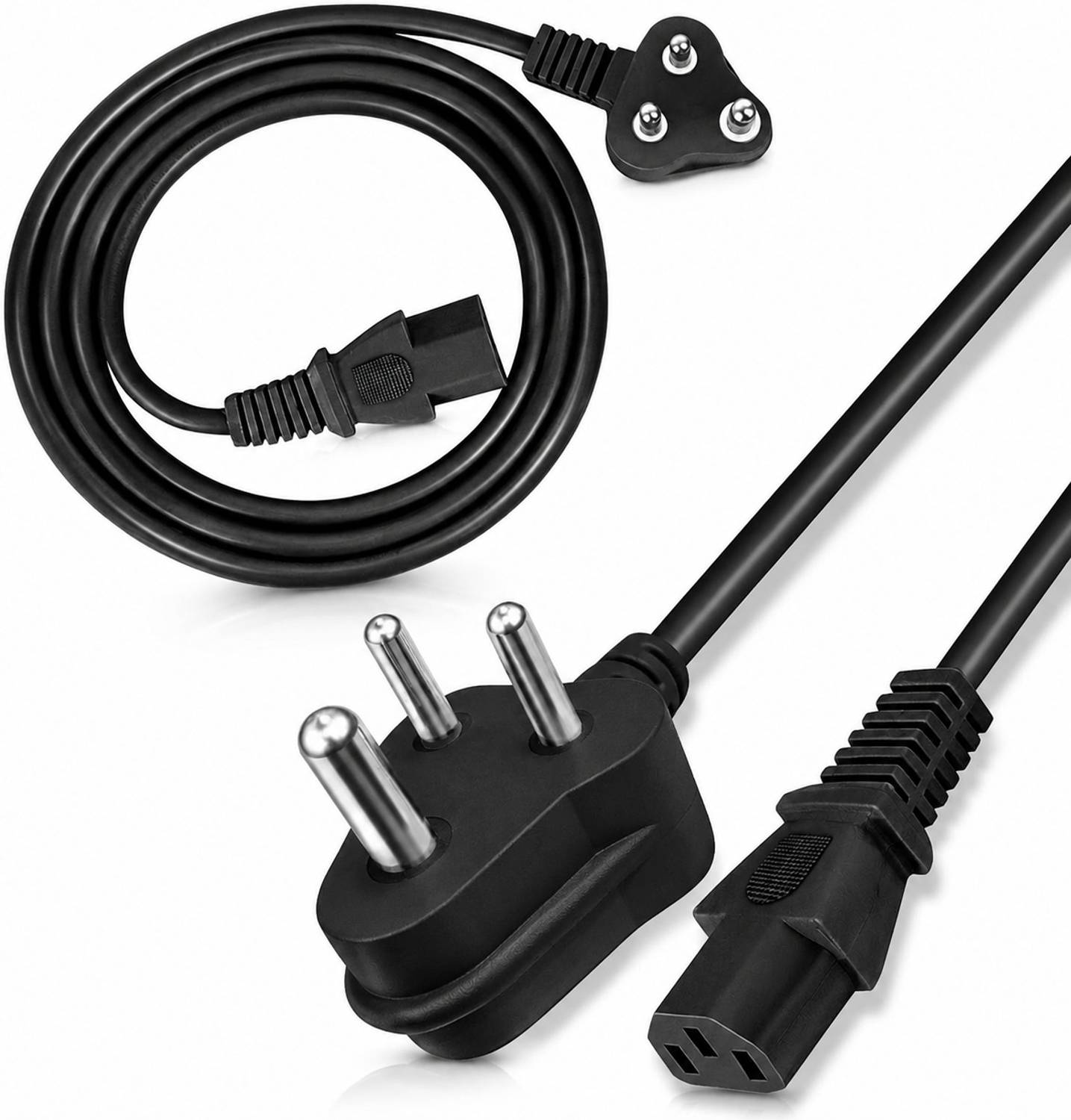 Addmax Power Cord 2 m Desktop PC Computer IEC C13 Power Cable Cord , 3 Pin Cable for Power Supply