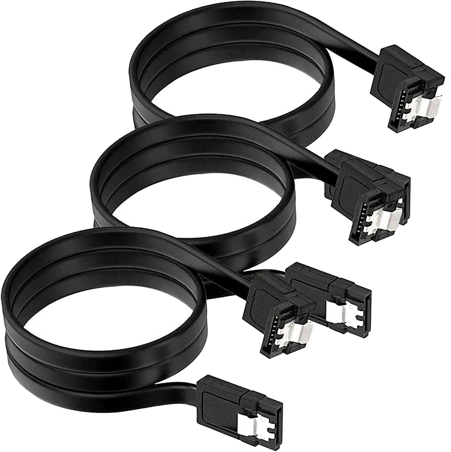 Image of BPM Tech Power Sharing Cable 0.5 m SATA High Speed Data Cable 50cm with Locking Clip