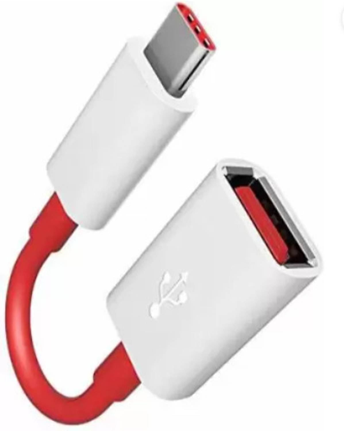 ASWORLD Power Sharing Cable 0.03 m USB C OTG Cable, Type C Male to USB Female Adapter, Hi-Speed Data Sync USB C to USB 3.0 On The Go for OnePlus 8T 7T Pro 6T 5T,