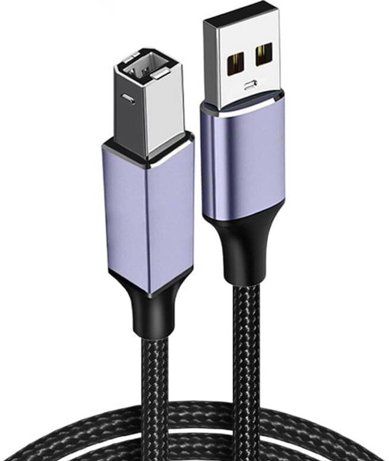 mizi 3.3m Braided Nylon USB 2.0 Printer Cable - Image 1