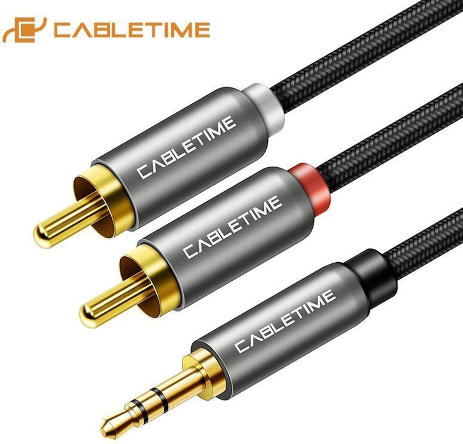 CABLETIME Stereo Audio Cable 0 A 3 m aluminum internal shield CA13N
